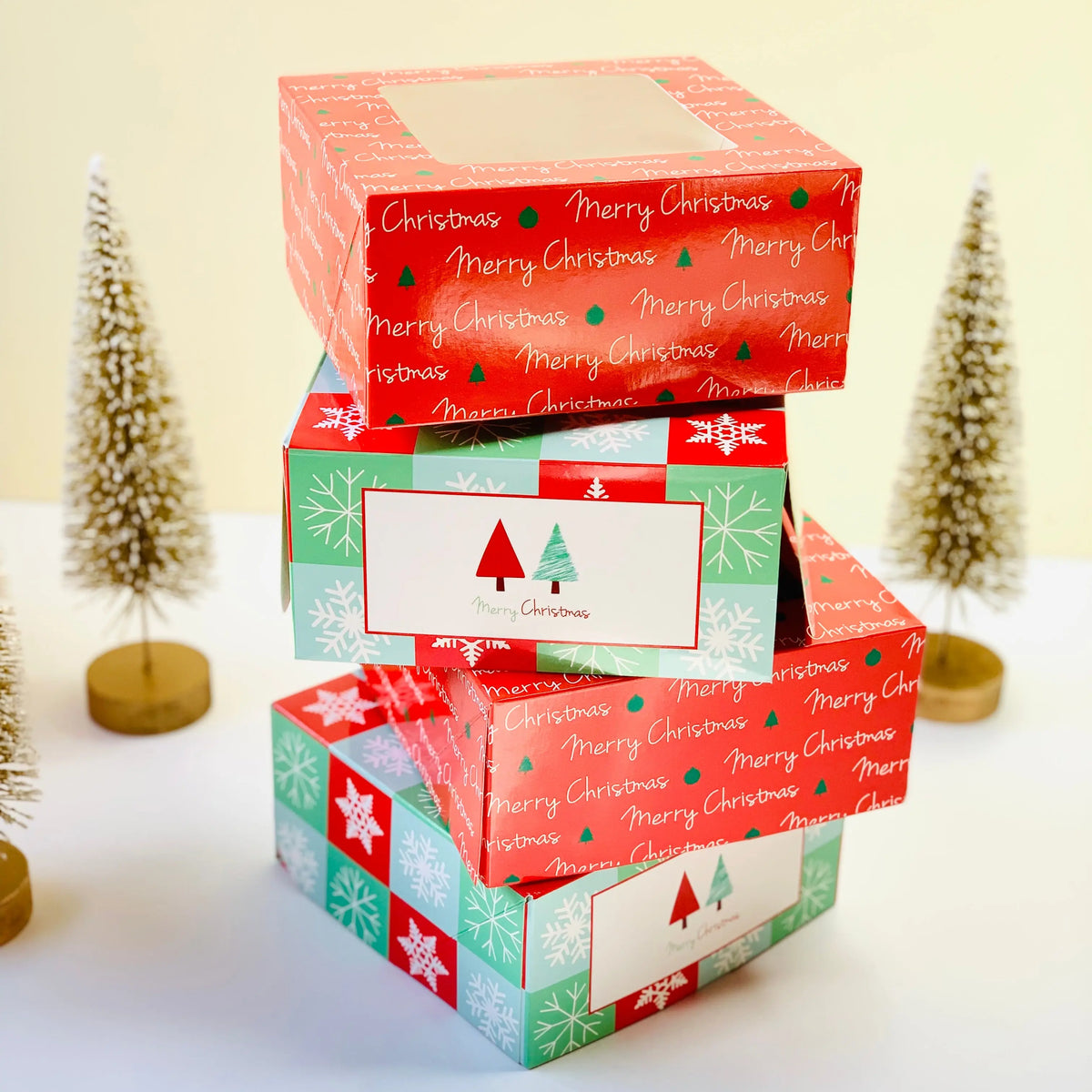 Christmas Cookie Boxes and Cupcake boxes