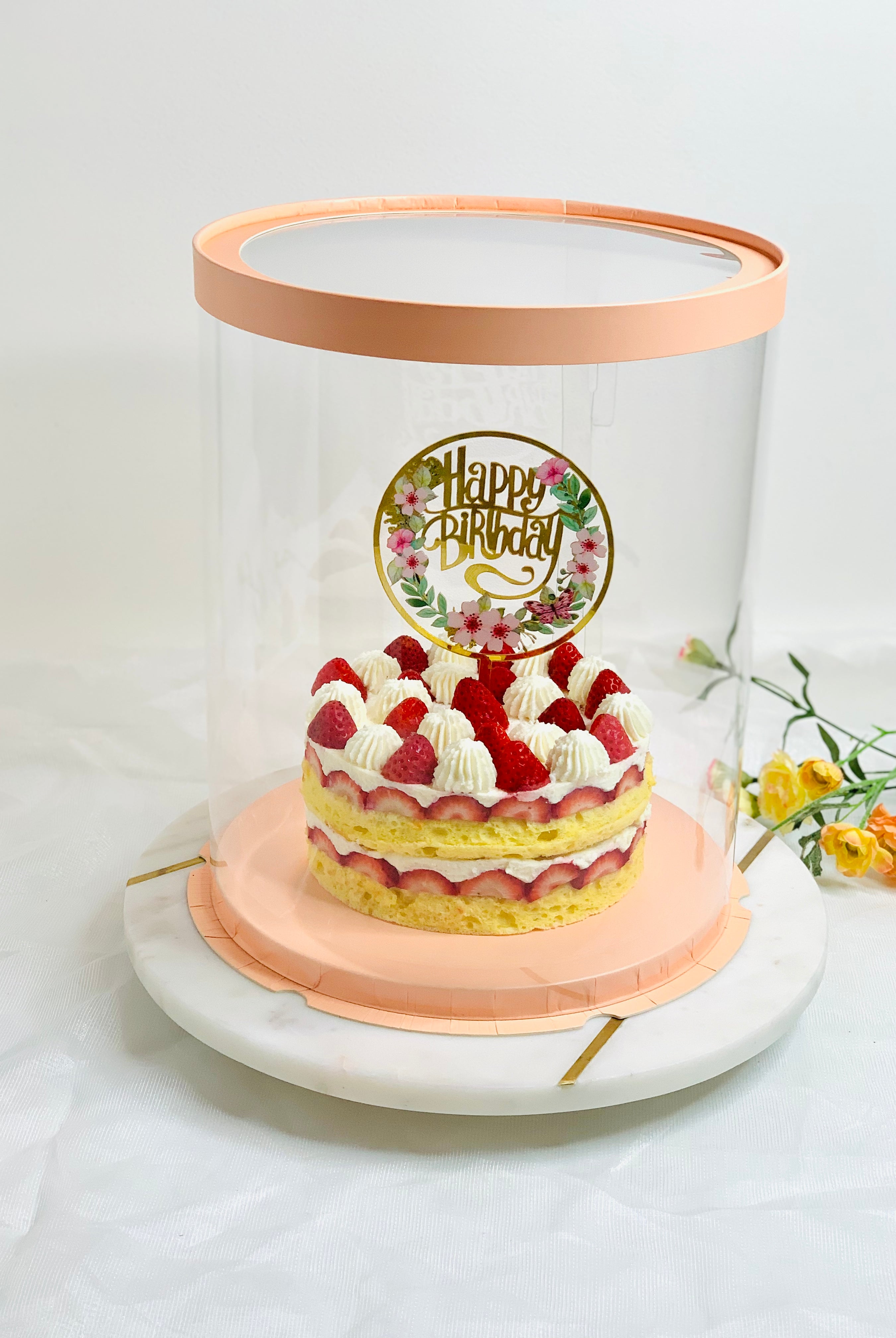 Tall Clear Round Cake Box 8.5" Diameter x 11.75"