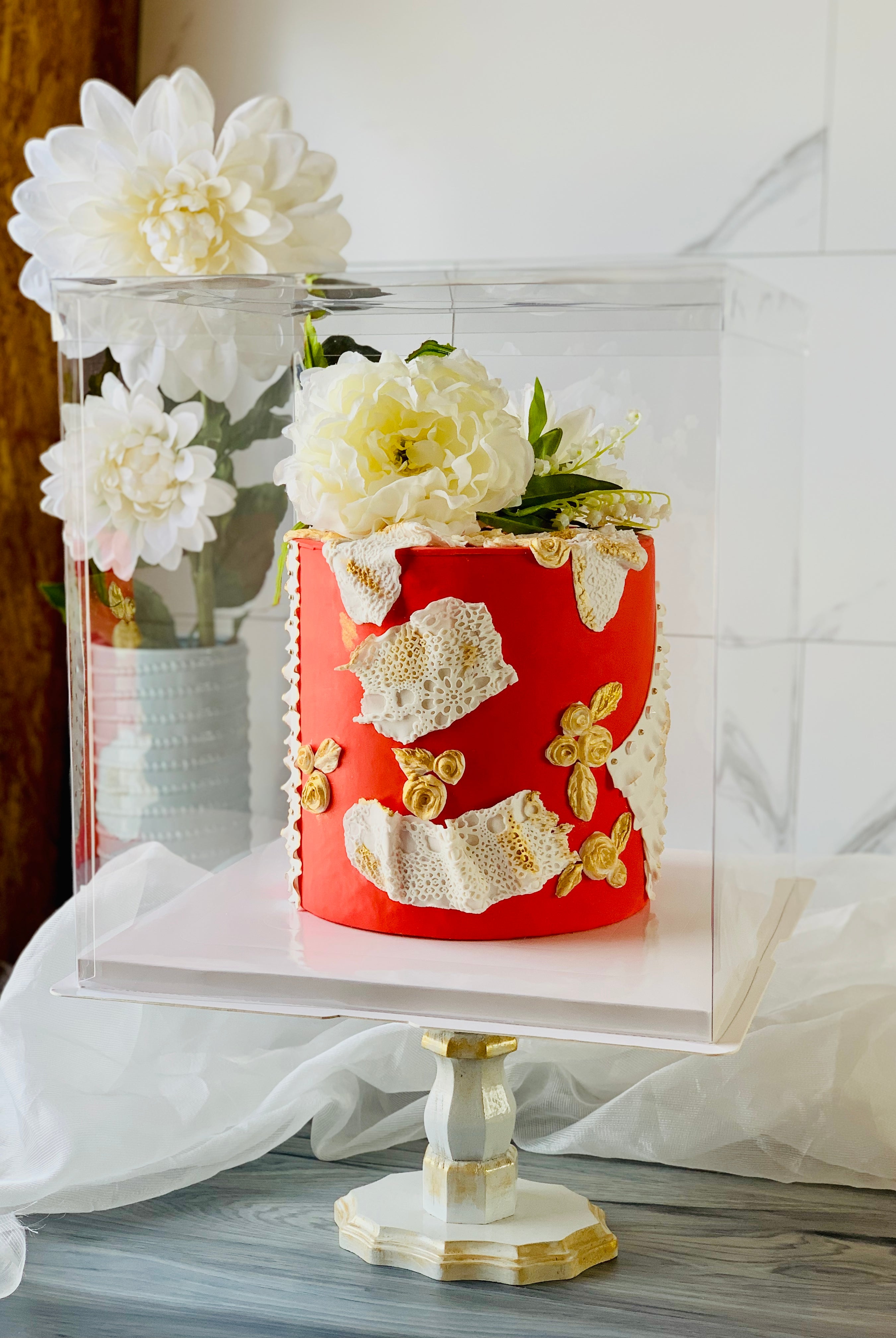 Large Tall Clear Cake Box - 13"L x 13"W x 14"H