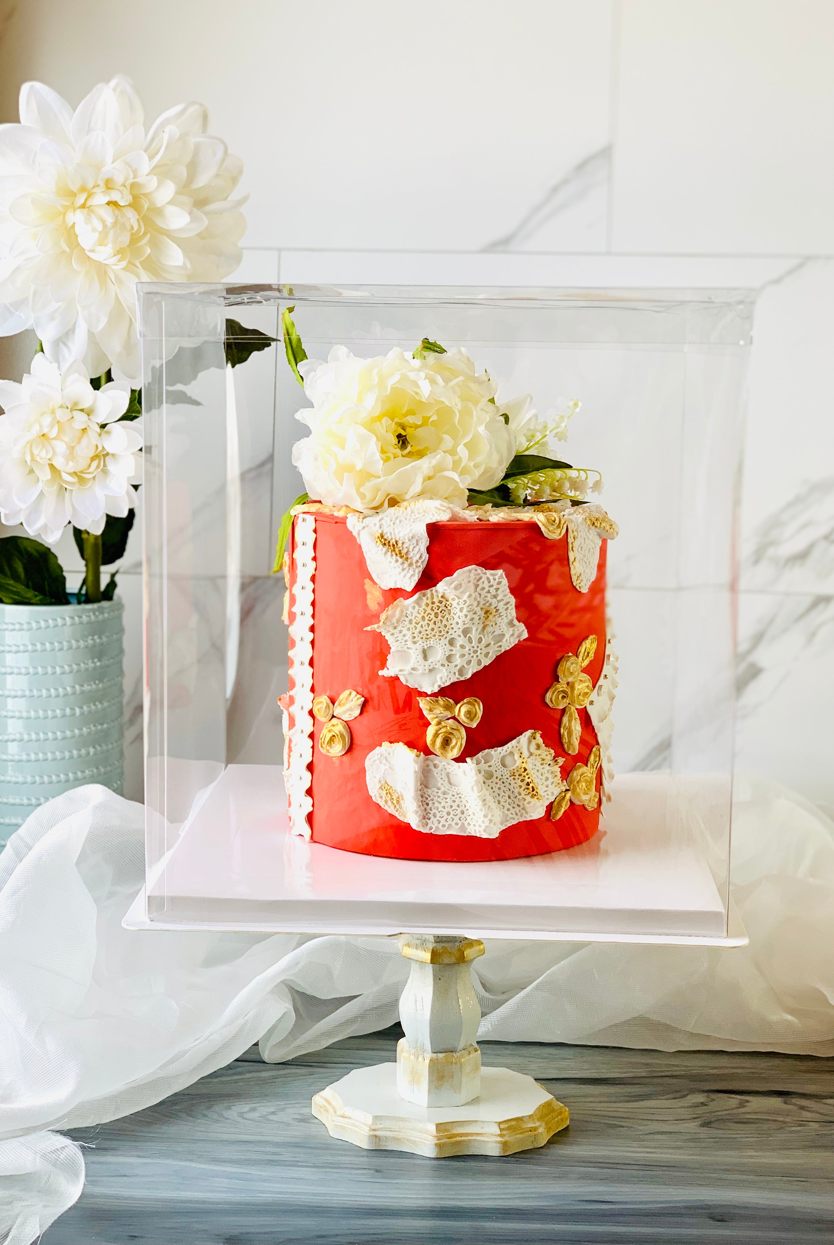 Large Tall Clear Cake Box