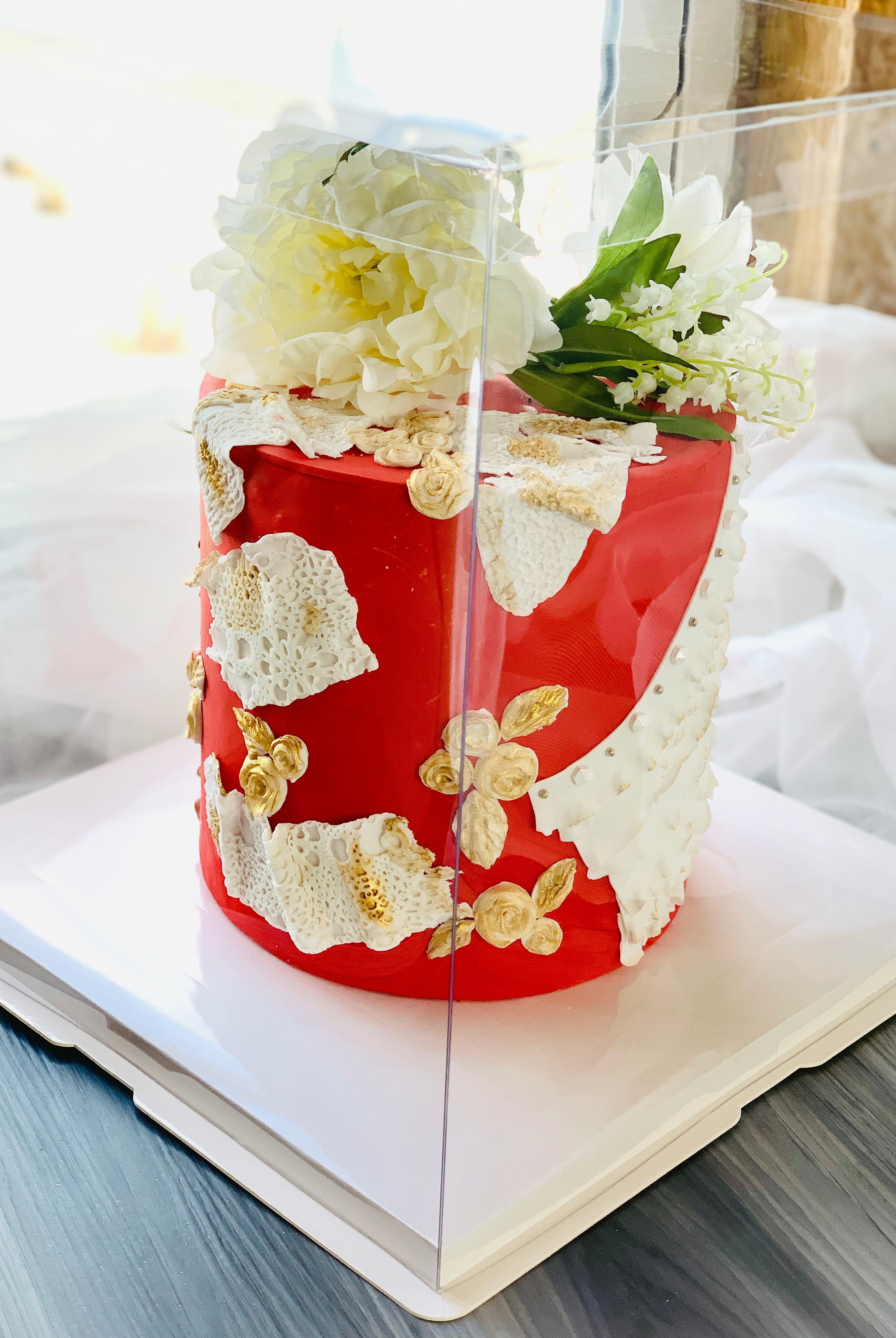 Large Tall Clear Cake Box