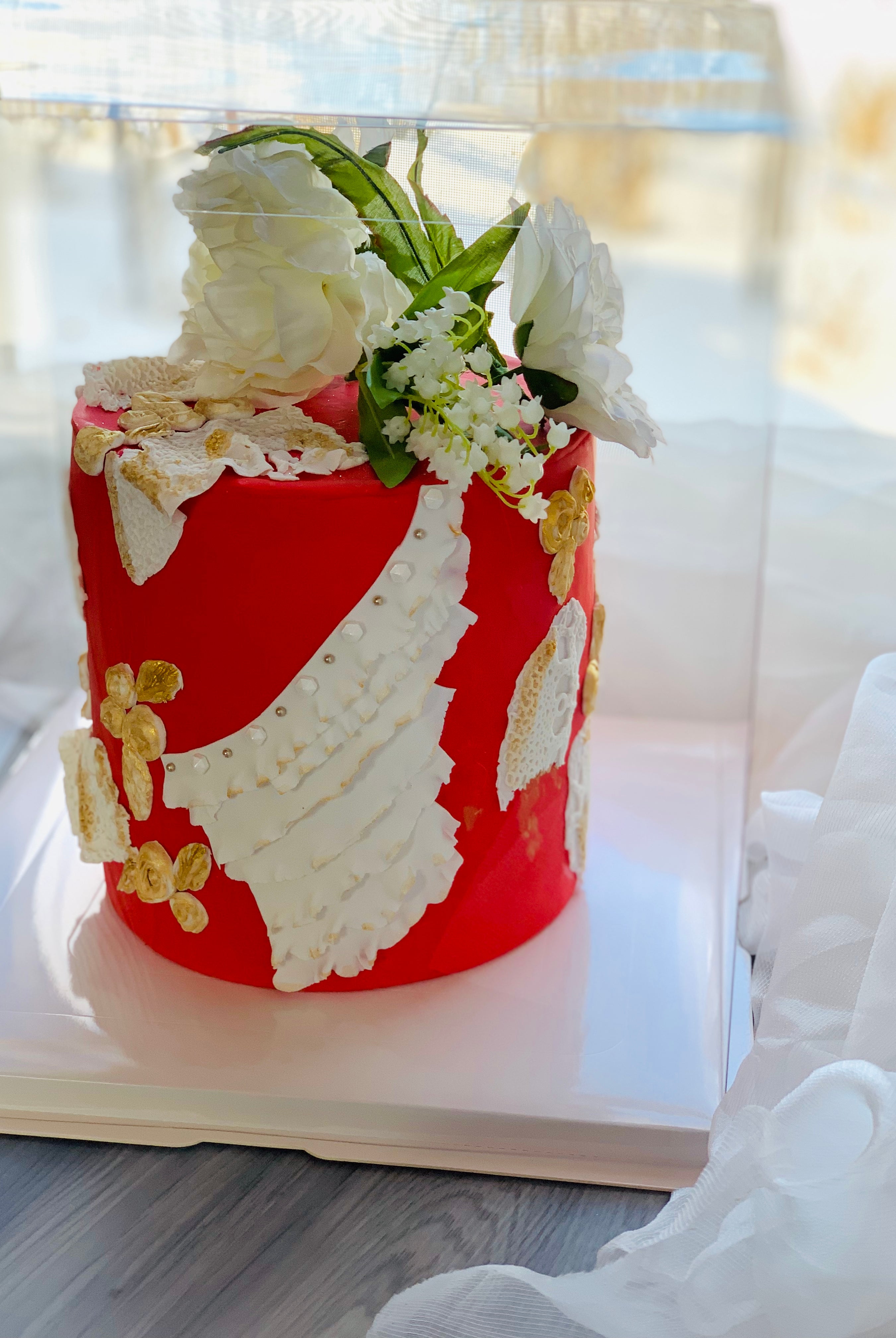 Large Tall Clear Cake Box