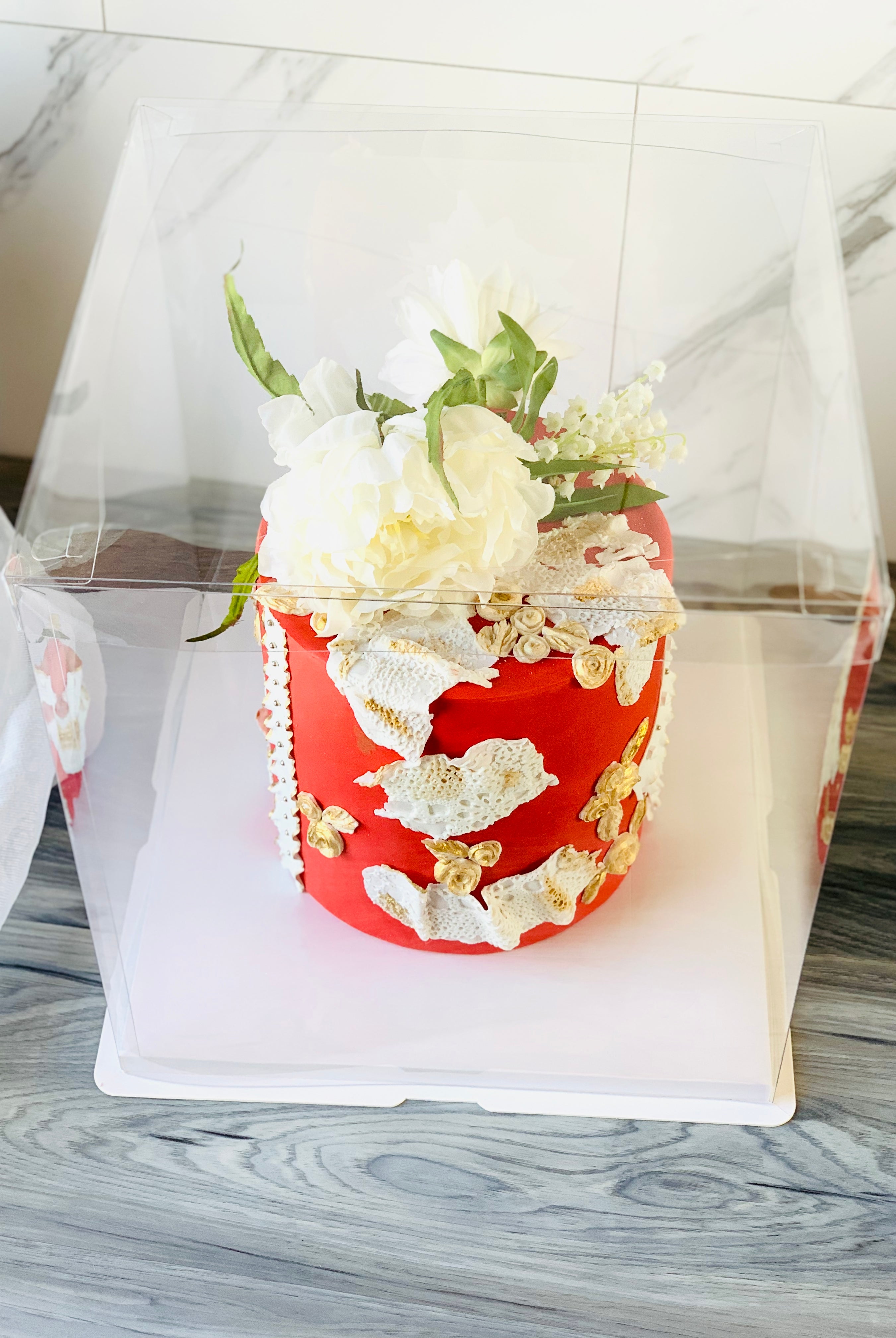 Large Tall Clear Cake Box