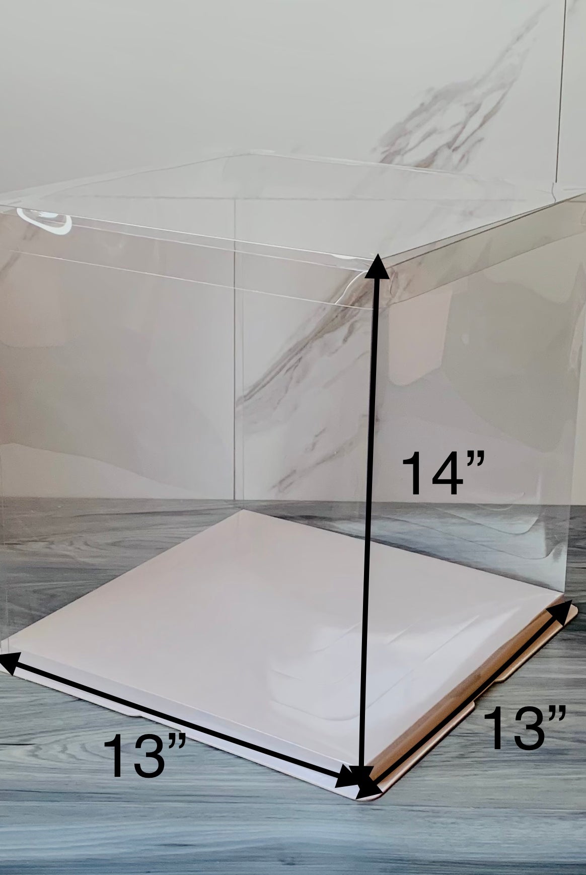 Large Tall Clear Cake Box
