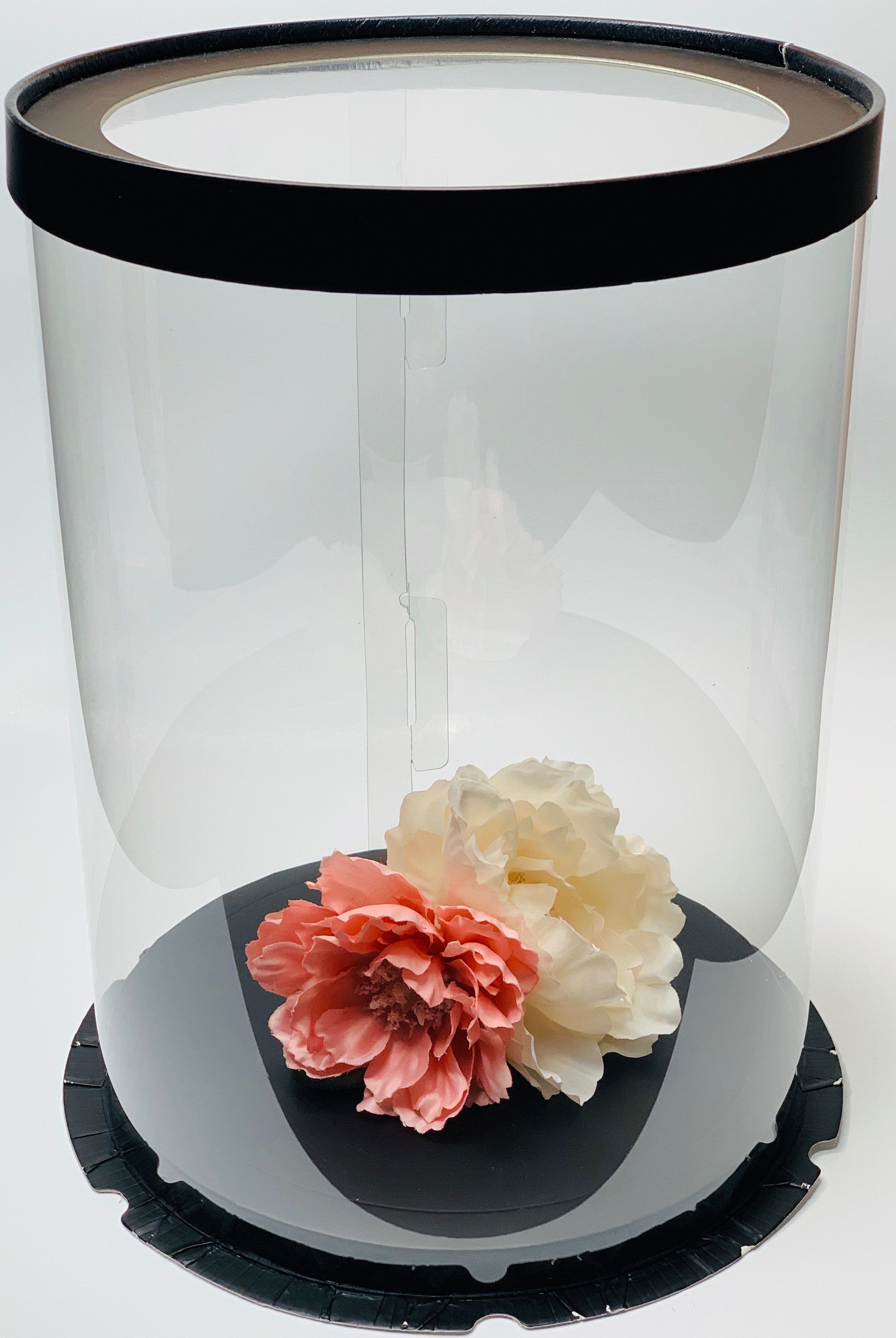 8.5" Diameter x 11.75" Tall Clear Round Cake Box