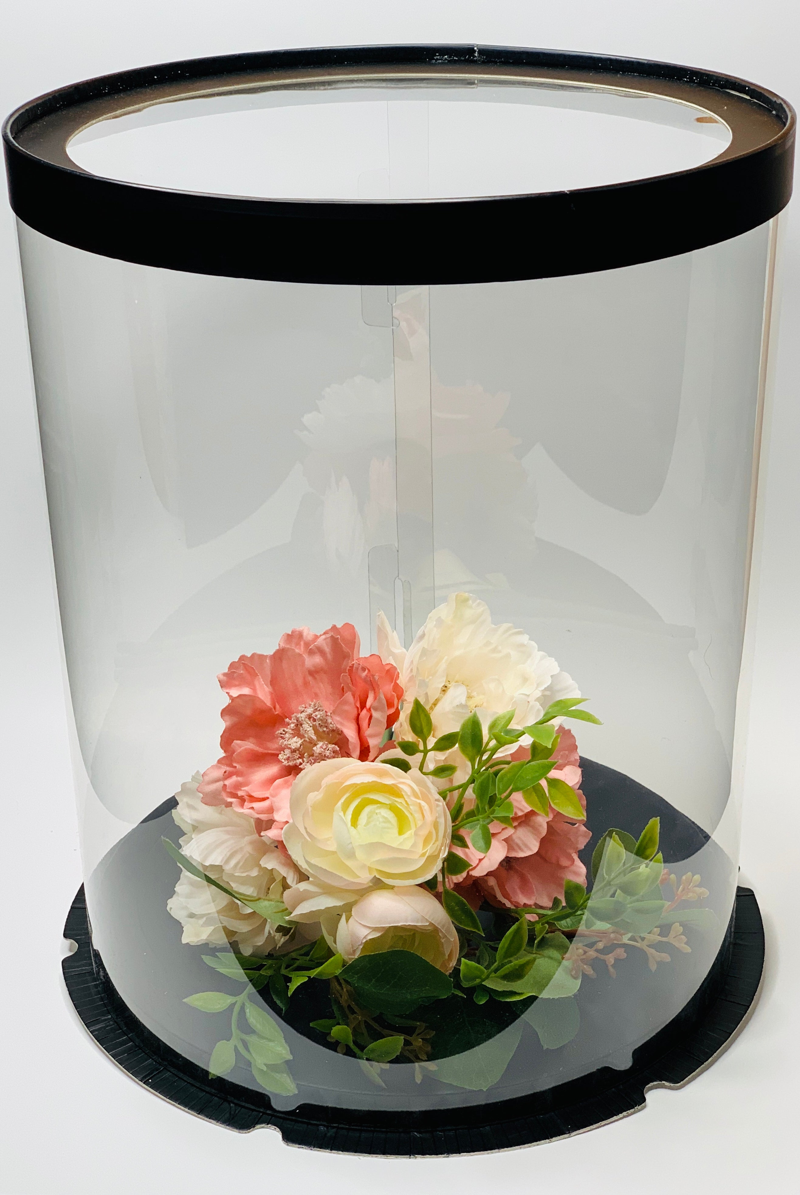 11.75"D x 17.5"H Extra Tall and Large Round Clear Cake Box