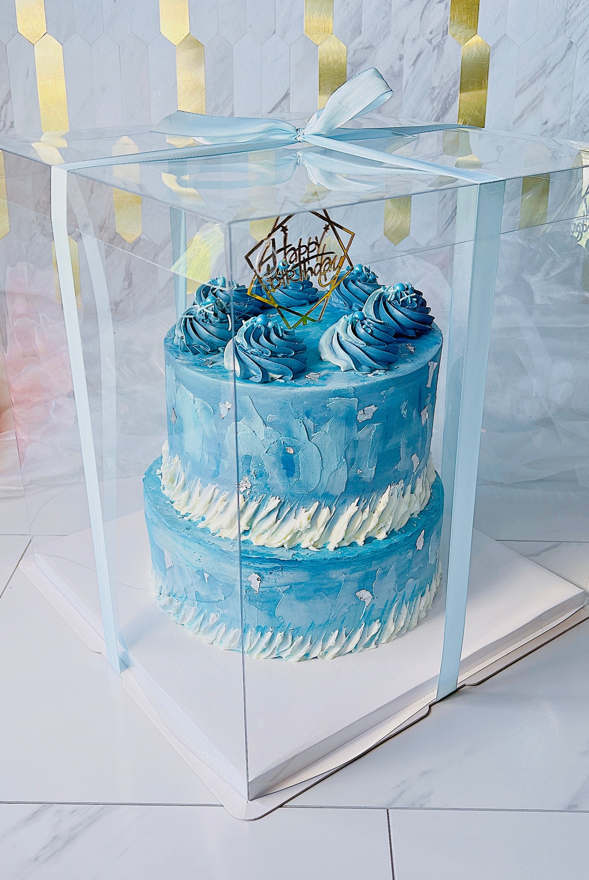 Large Tall Clear Cake Box