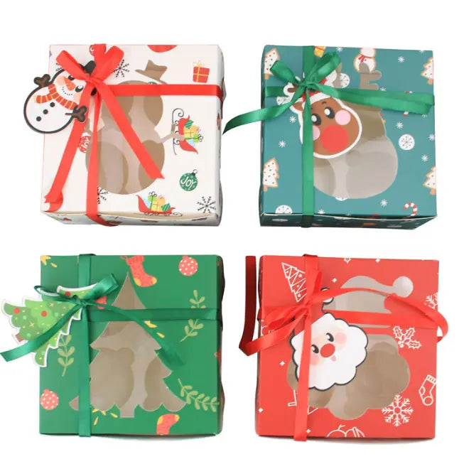 Christmas Desserts Cupcake Gift Boxes
