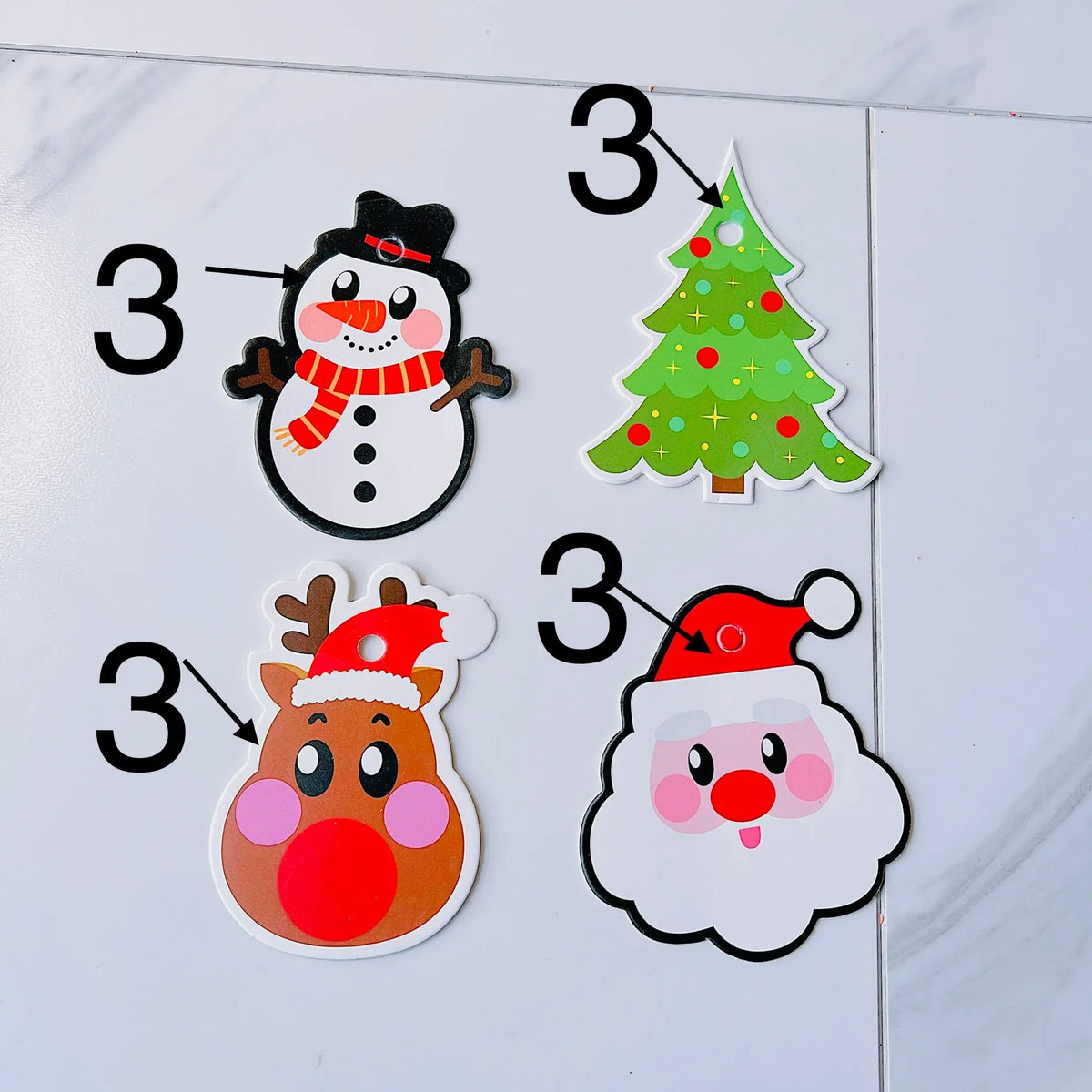 12 PCs Christmas Desserts Cupcake Gift Boxes with Christmas Tags and Ribbons