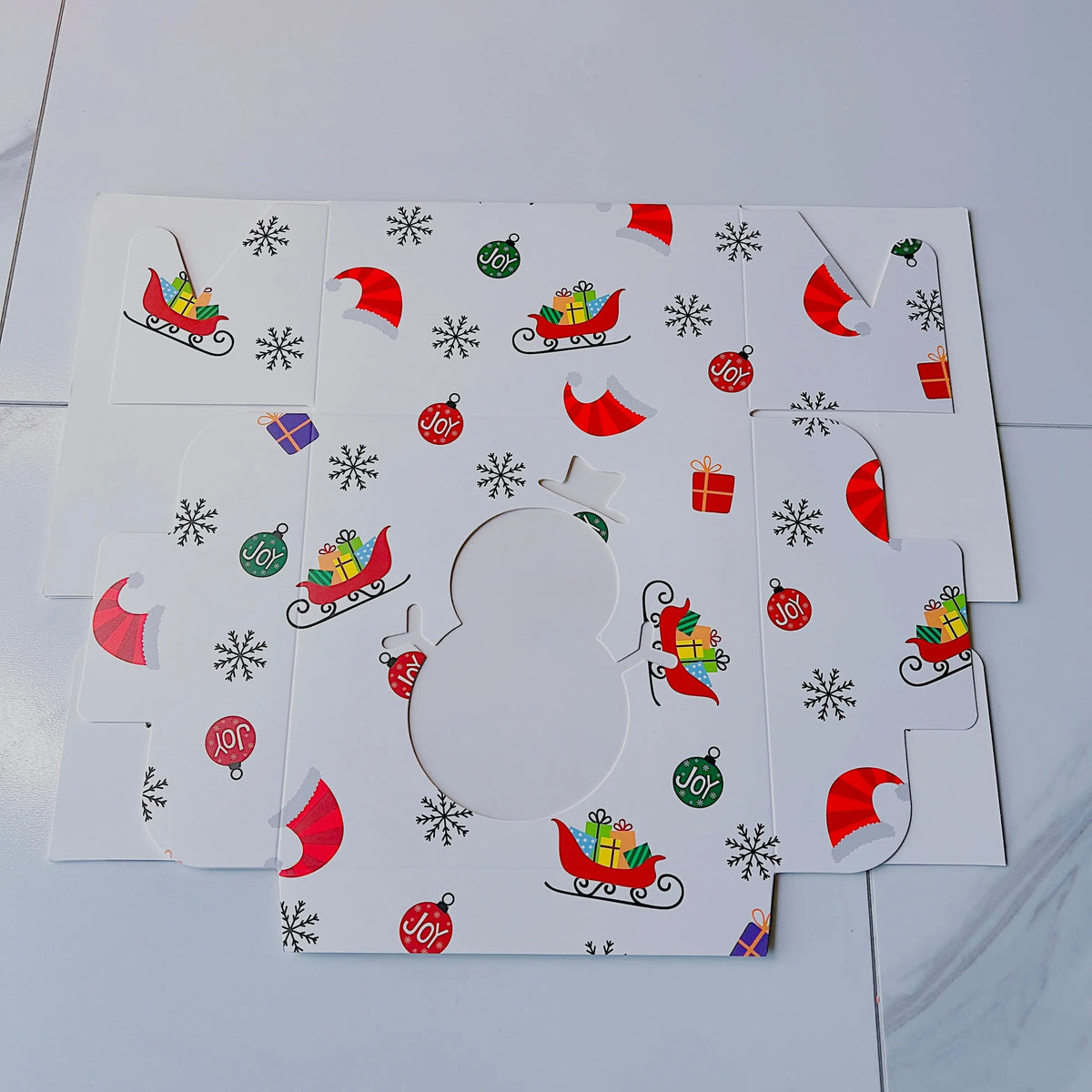 12 PCs Christmas Desserts Cupcake Gift Boxes with Christmas Tags and Ribbons
