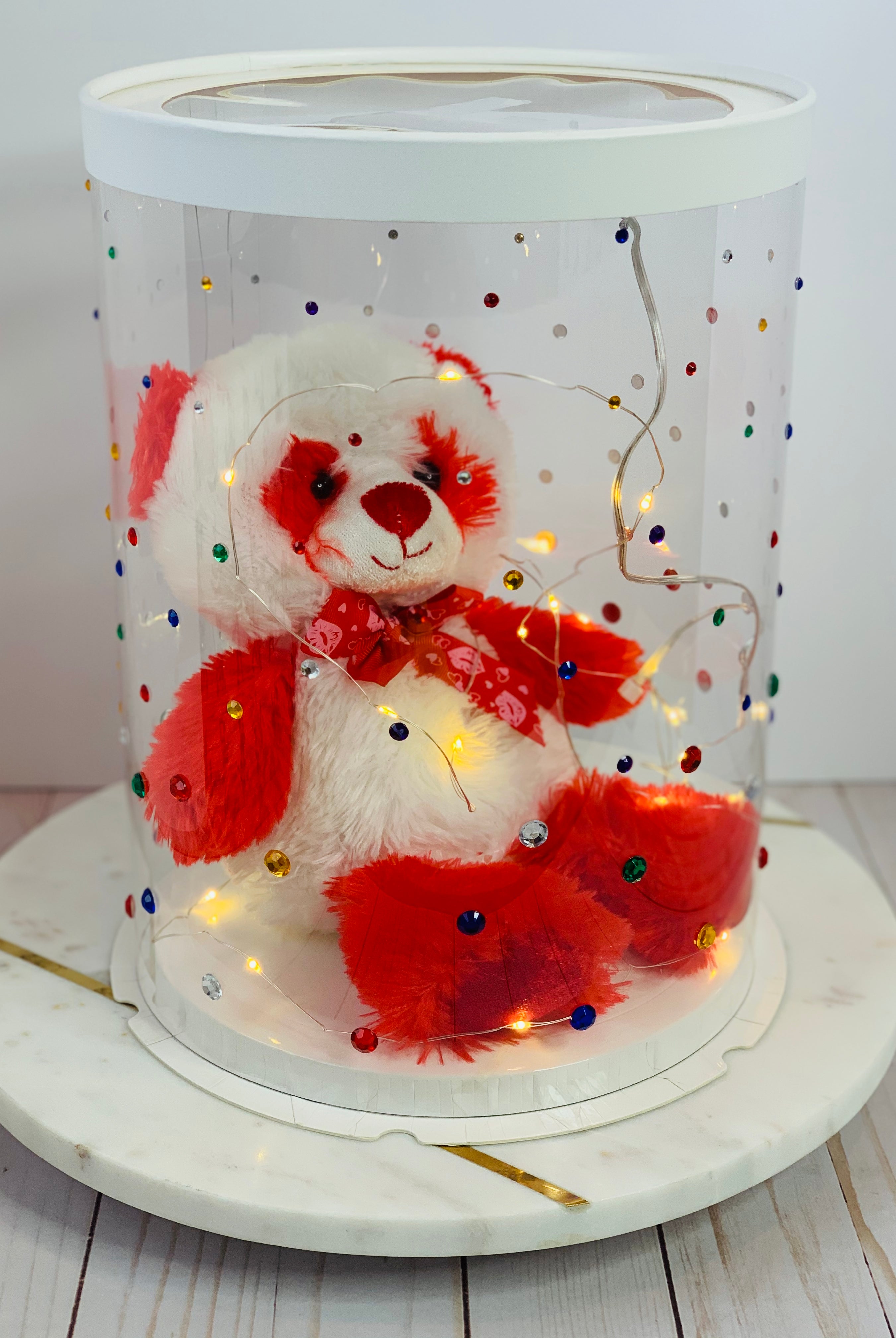 8.5" Diameter x 11.75" Tall Clear Round Cake Box