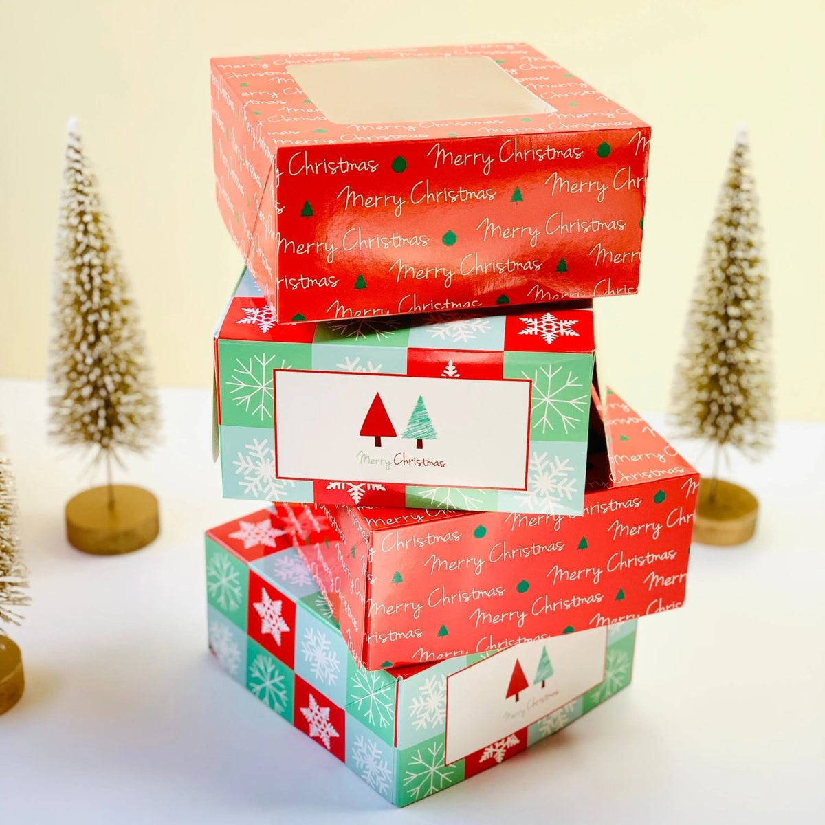 Christmas Cookie Boxes and Cupcake boxes
