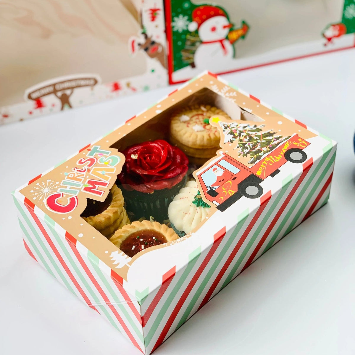 12PCs Christmas Cookie Boxes