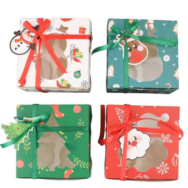 Christmas Desserts Cupcake Gift Boxes