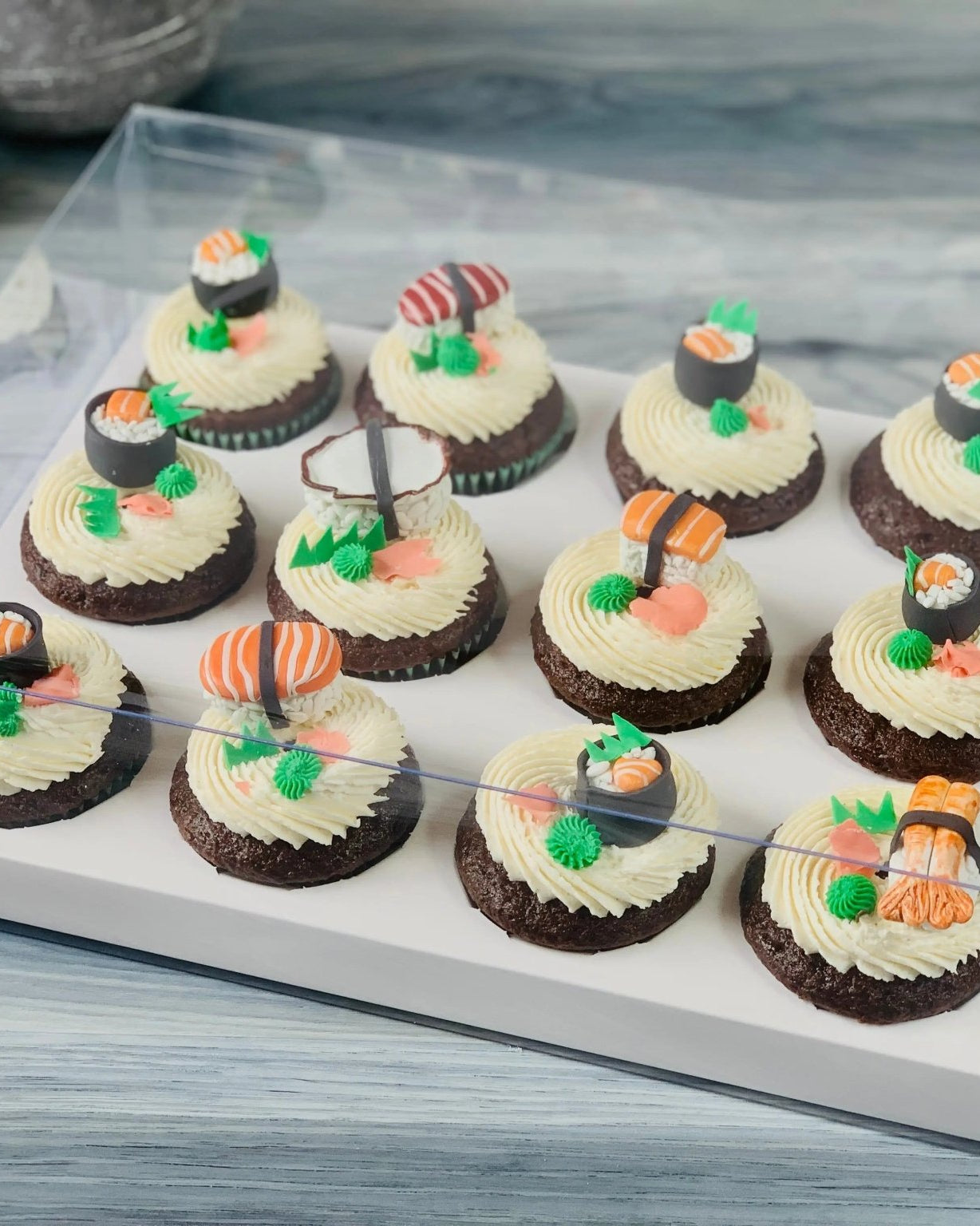 Clear Cupcake or Muffin Boxes for 12 Standard Cupcakes with Insert - cupcake12 Cupcake boxes