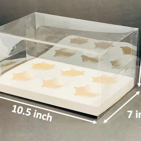 Clear Cupcake & Muffin boxes with 6 holes - Cupcake6 Cupcake boxes