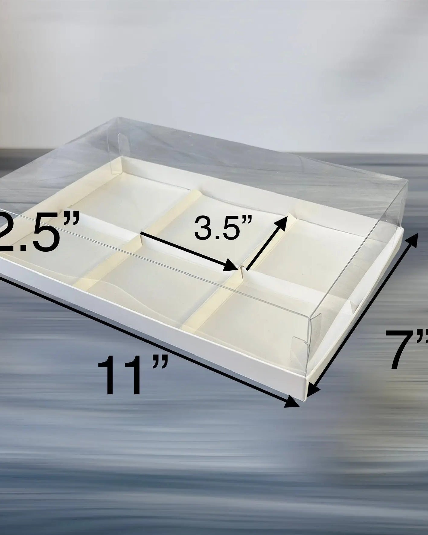 Clear Dessert Boxes With 4, 6 Holes - Donuts Box - Cookie Boxes - D04Sweet Degrees Kitchen