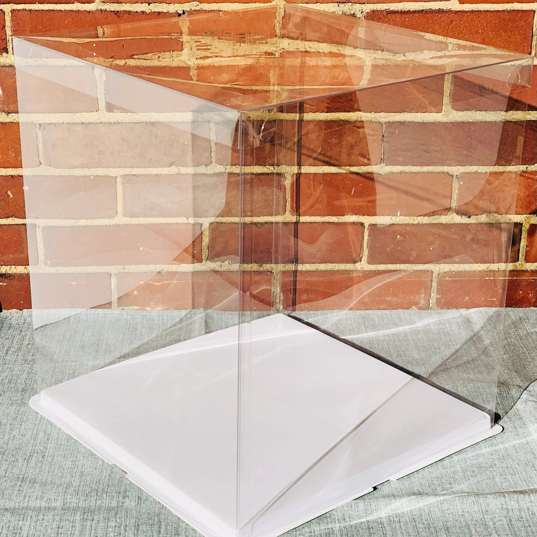 Extra Large Tall Square Clear Cake Box 14"L x 14"W x 16" H - S1416 Square Cake box