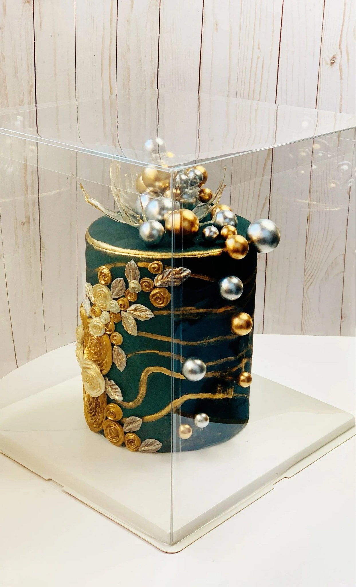 Extra Large Tall Square Clear Cake Box 14"L x 14"W x 16" H - S1416 Square Cake box