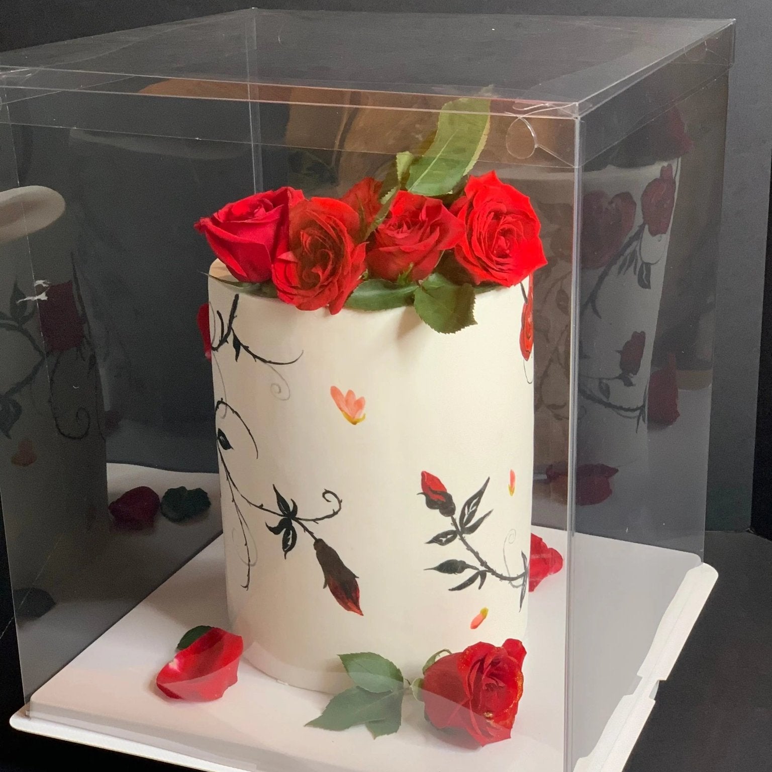 Extra Large Tall Square Clear Cake Box 14"L x 14"W x 16" H - S1416 Square Cake box