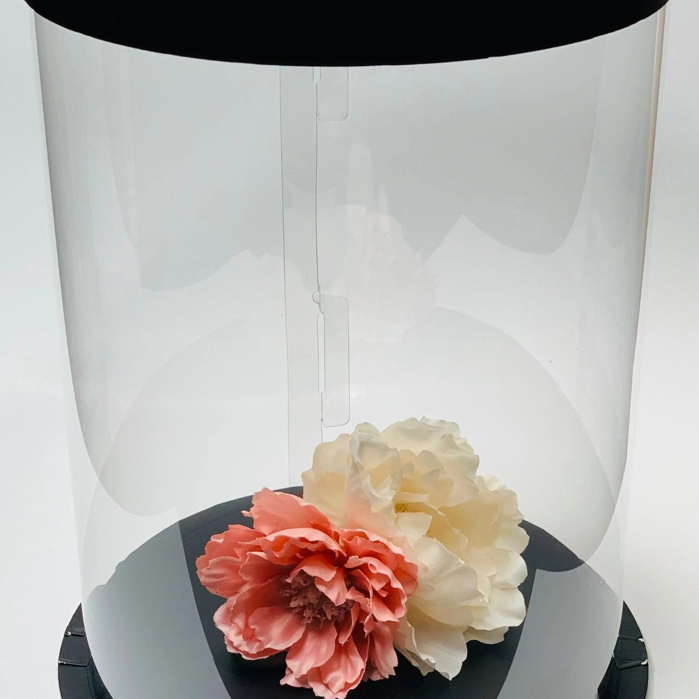 Extra Tall Clear Cake boxes - 8.5" D x 17.5" H - Tall Cake Box for Tiered Cake - RB85175 Round cake box