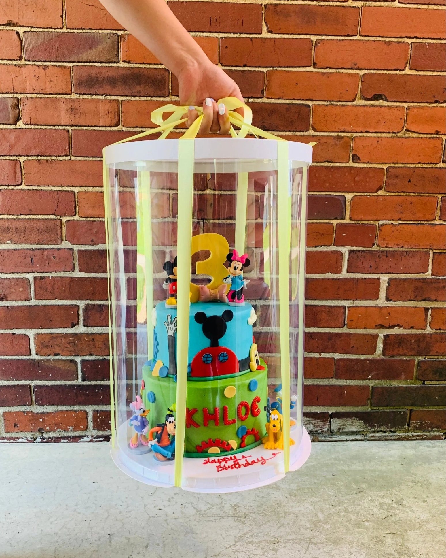 Extra Tall Large Round Clear Cake Box 12" D x 18" H - Tall Cake Boxes for Tiered Cakes - RW1218Sweet Degrees Kitchen