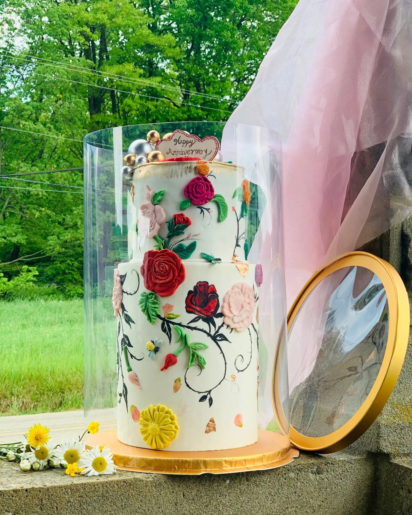 Extra Tall Large Round Clear Cake Box 12" D x 18" H - Tall Cake Boxes for Tiered Cakes - RW1218Sweet Degrees Kitchen