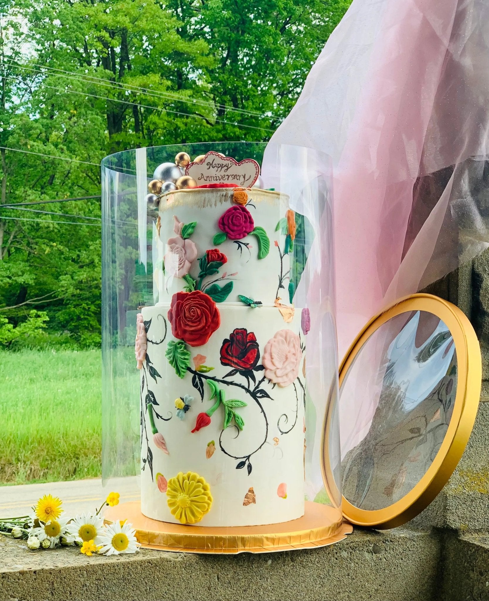 Extra Tall Large Round Clear Cake Box 12" D x 18" H - Tall Cake Boxes for Tiered Cakes - RW1218Sweet Degrees Kitchen