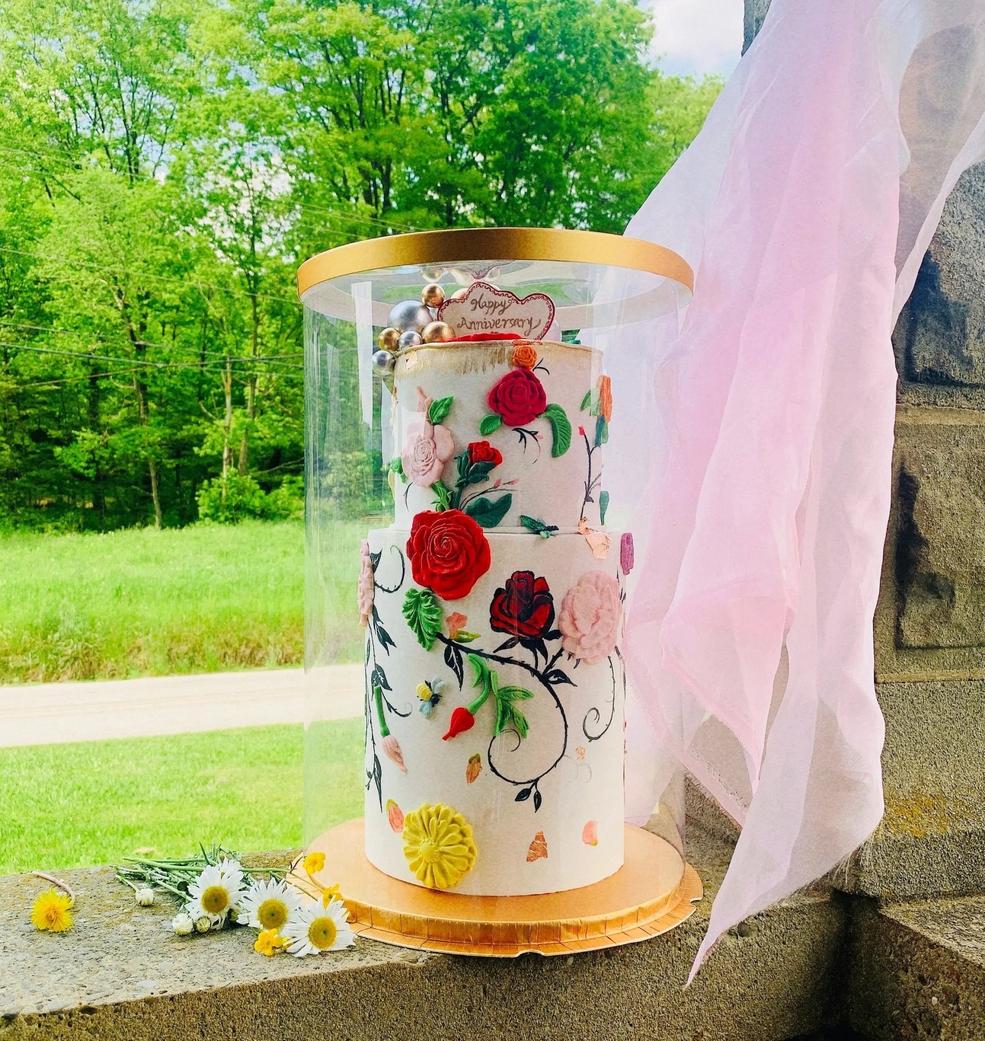 Extra Tall Large Round Clear Cake Box 12" D x 18" H - Tall Cake Boxes for Tiered Cakes - RW1218Sweet Degrees Kitchen