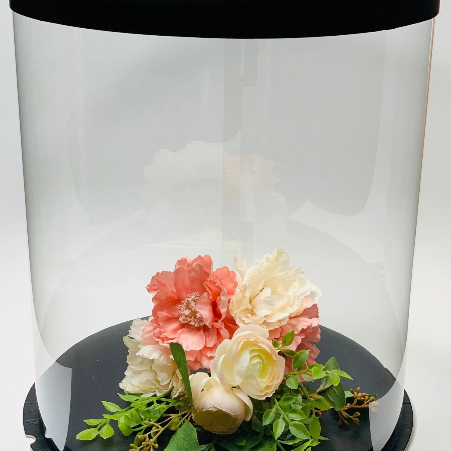 Extra Tall Round Clear Cake Box - 10" D x 17.5" H - Clear Cake Boxes for Tall Tiered Cakes - RW10175 Round cake box