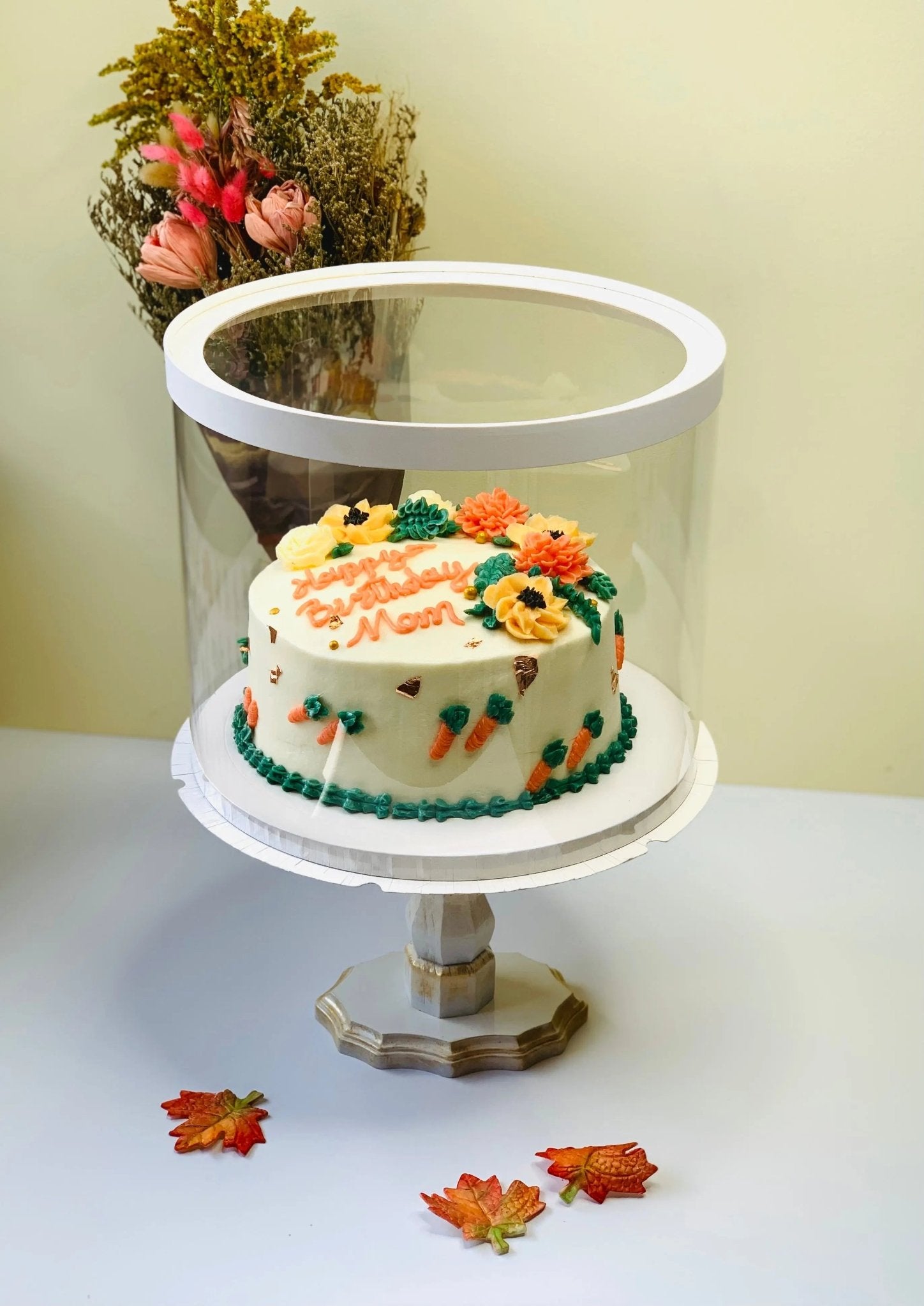 Large Round Clear Cake Boxes - 11.75" D x 10" H - RW117510 Round cake box