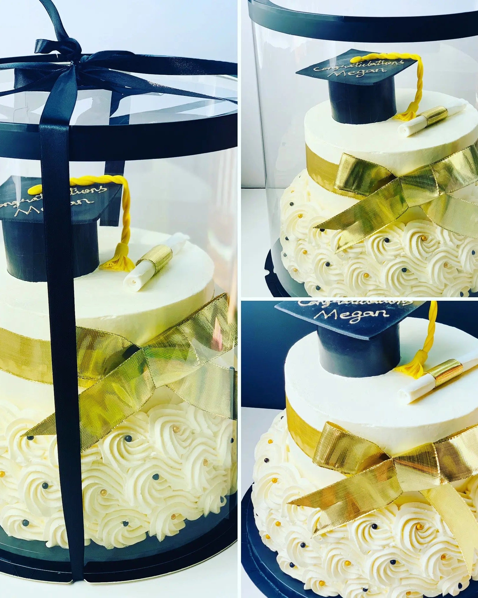 Large Round Tall Clear Cake Box - 12" D x 13.5" H - RB12135Sweet Degrees Kitchen