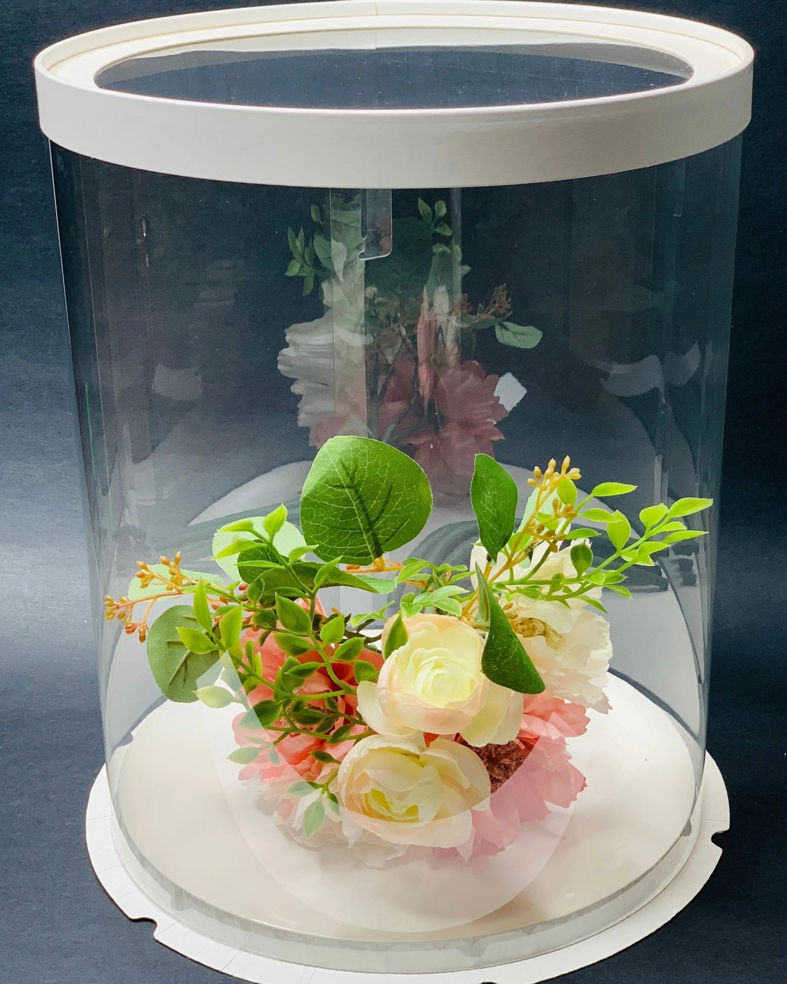 Large Round Tall Clear Cake Box - 12" D x 13.5" H - RW12135Sweet Degrees Kitchen