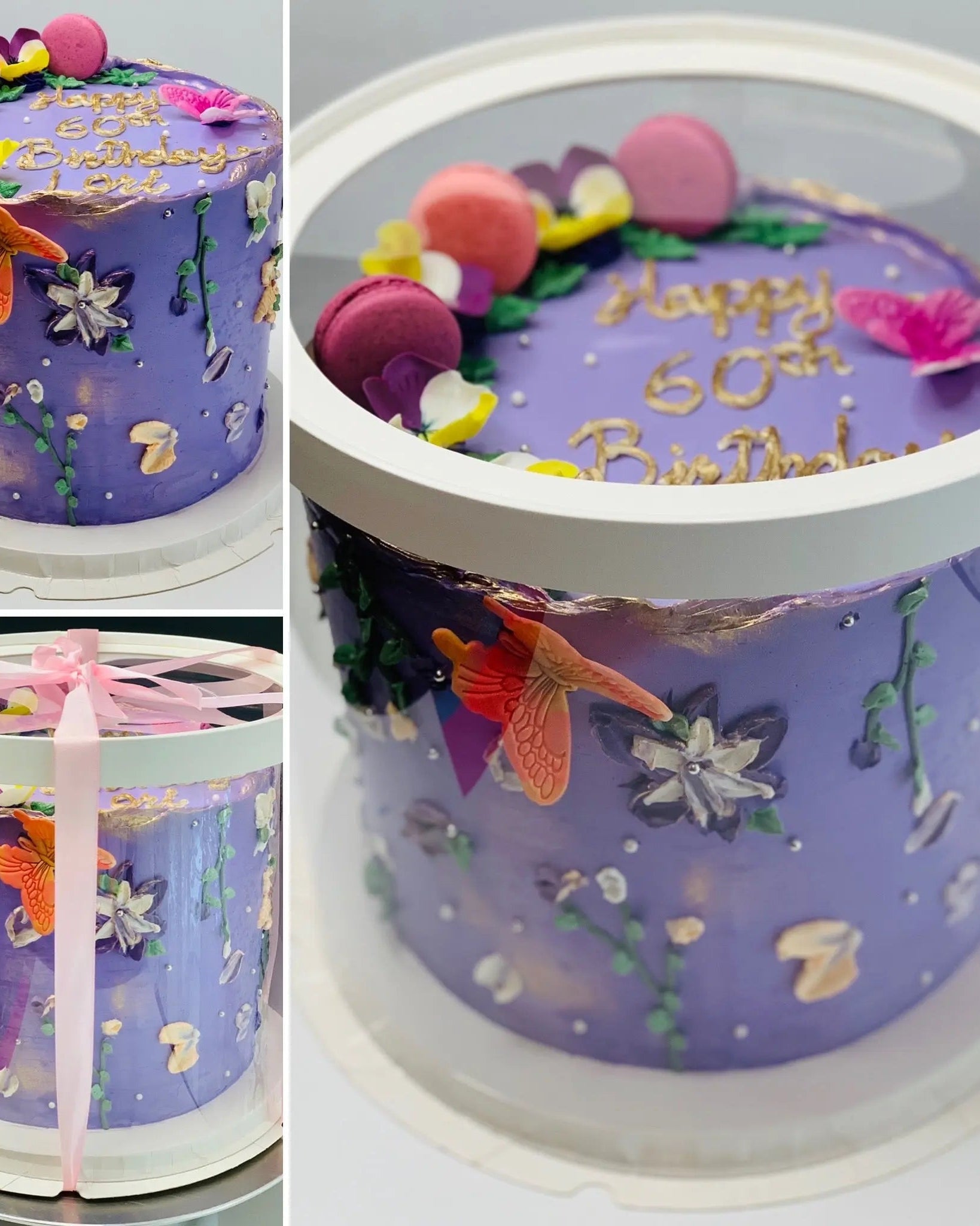 Large Round Tall Clear Cake Box - 12" D x 13.5" H - RW12135Sweet Degrees Kitchen