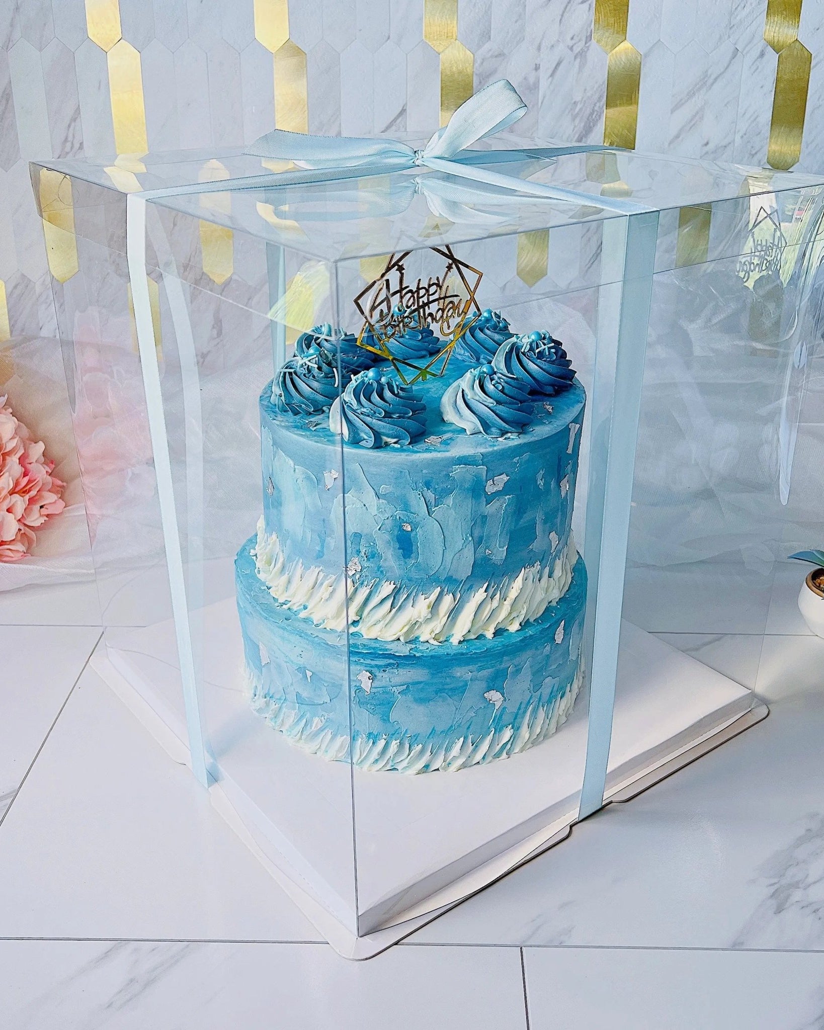 Large Tall Clear Cake Box - 13"L x 13"W x 14"H Square - S1314Sweet Degrees Kitchen