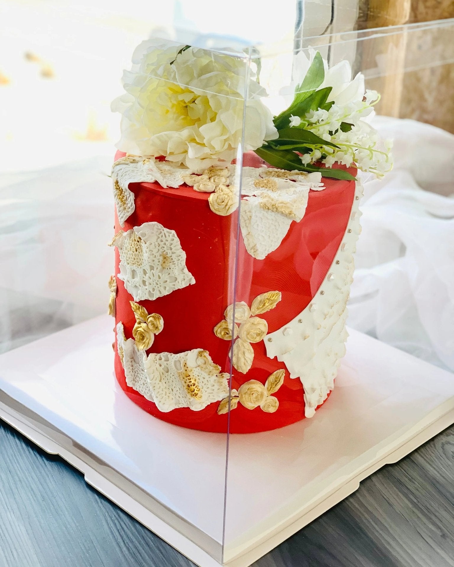 Large Tall Clear Cake Box - 13"L x 13"W x 14"H Square - S1314Sweet Degrees Kitchen