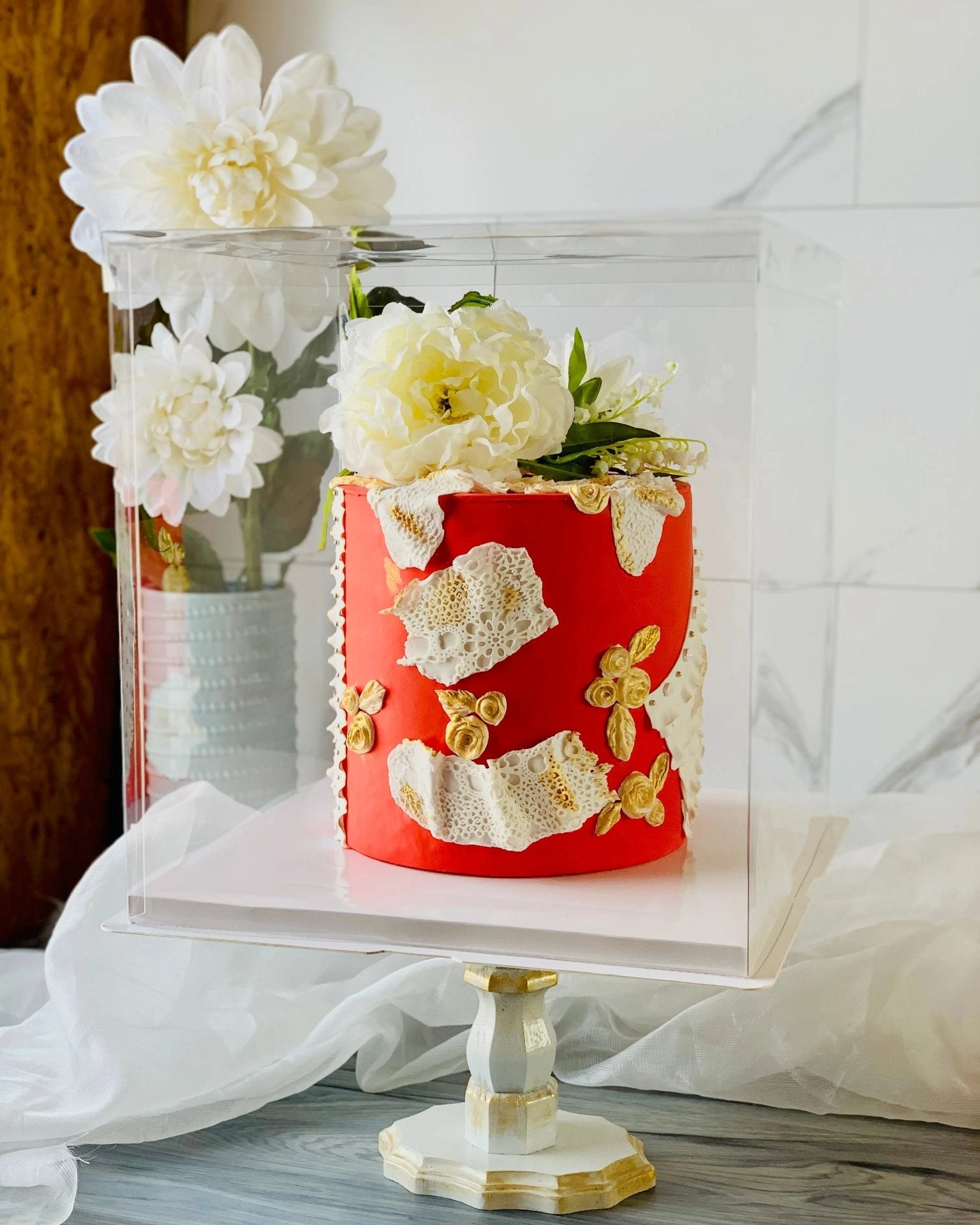 Large Tall Clear Cake Box - 13"L x 13"W x 14"H Square - S1314Sweet Degrees Kitchen