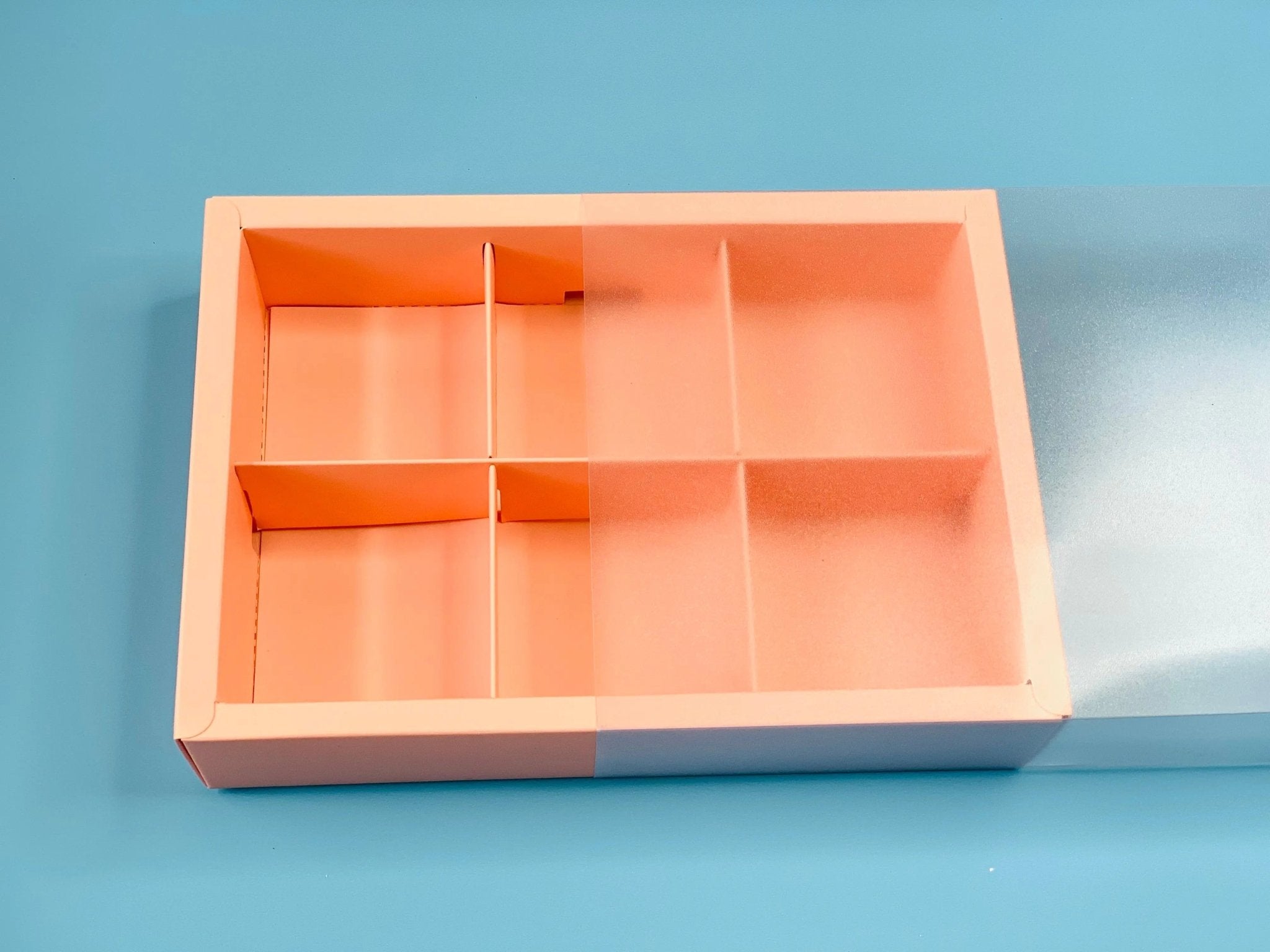 Pastry Dessert Cookie Box With 6 Holes 10 Boxes - Take - Out Containers