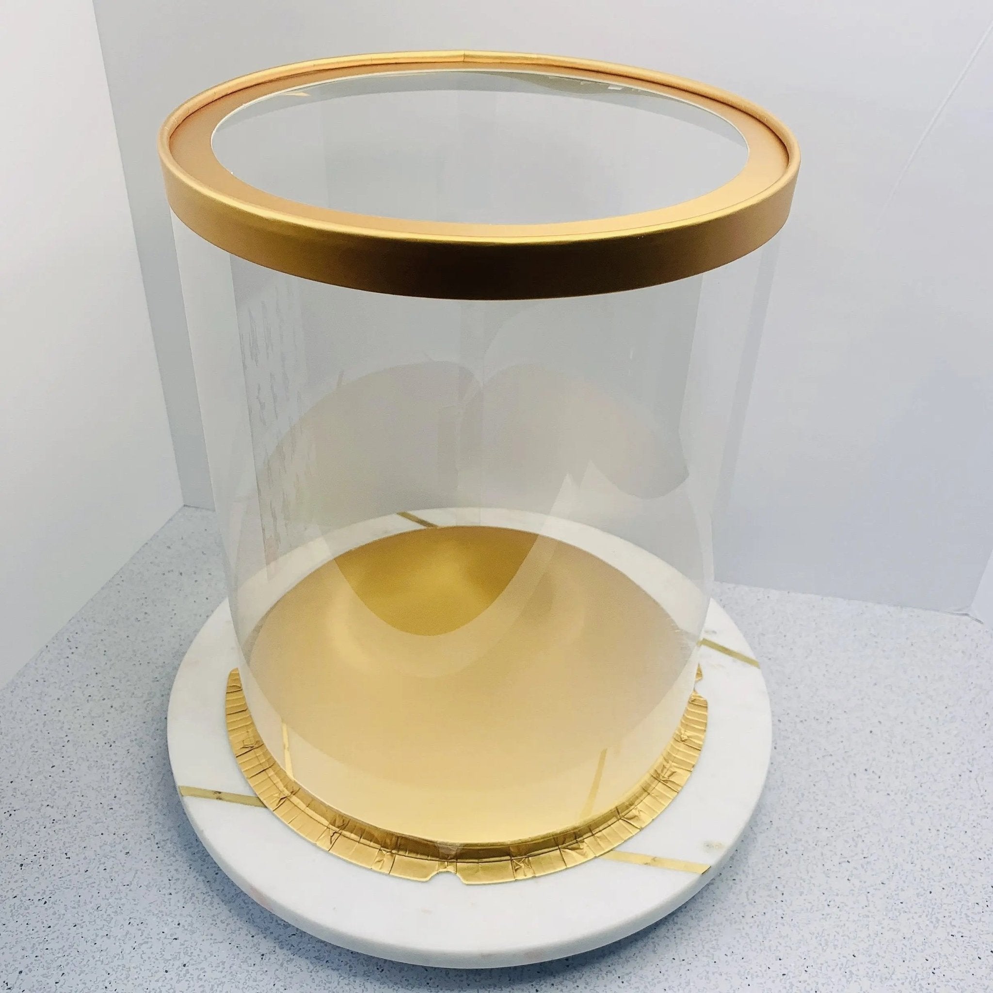 Round Clear Cake Box - 10" D by 9.5" Tall - Clear Cake Boxes with Window - Clear Gift Box - RW1095 Round cake box