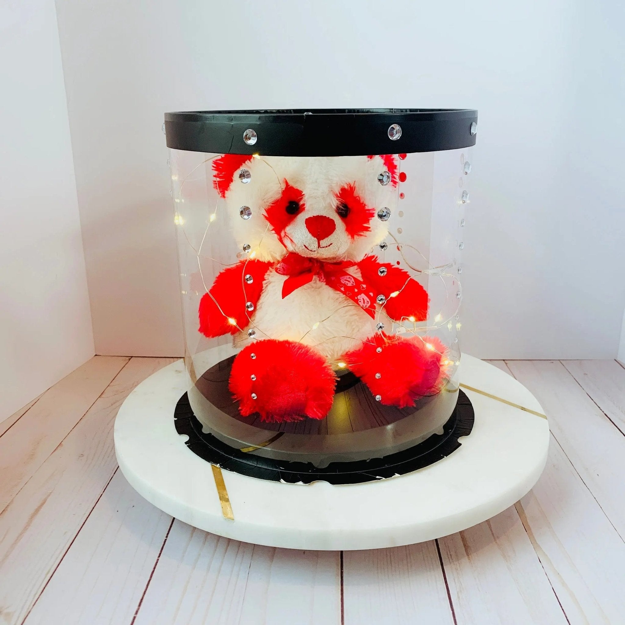 Round Clear Cake Box - 8.5" D by 9" Tall - Transparent Cake Boxes - Clear Gift Box - RB859 Round cake box