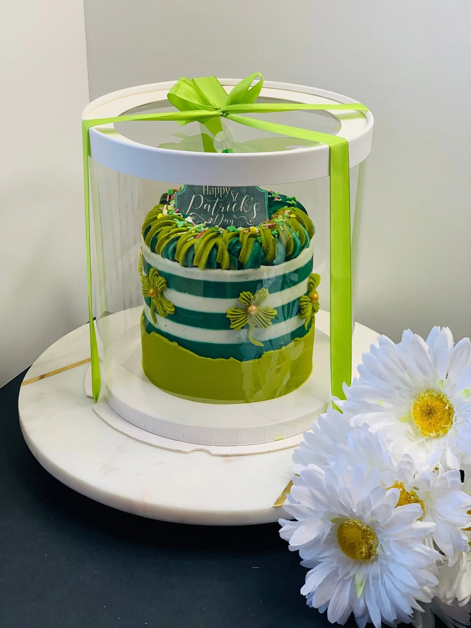 Round Clear Cake Box - 8.5" D by 9" Tall - Transparent Cake Boxes - Clear Gift Box - RW859 Round cake box