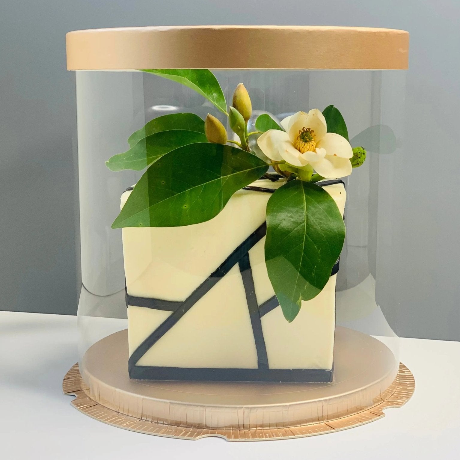 Round Clear Cake Box - 8.5" D by 9" Tall - Transparent Cake Boxes - Clear Gift Box - RW859 Round cake box