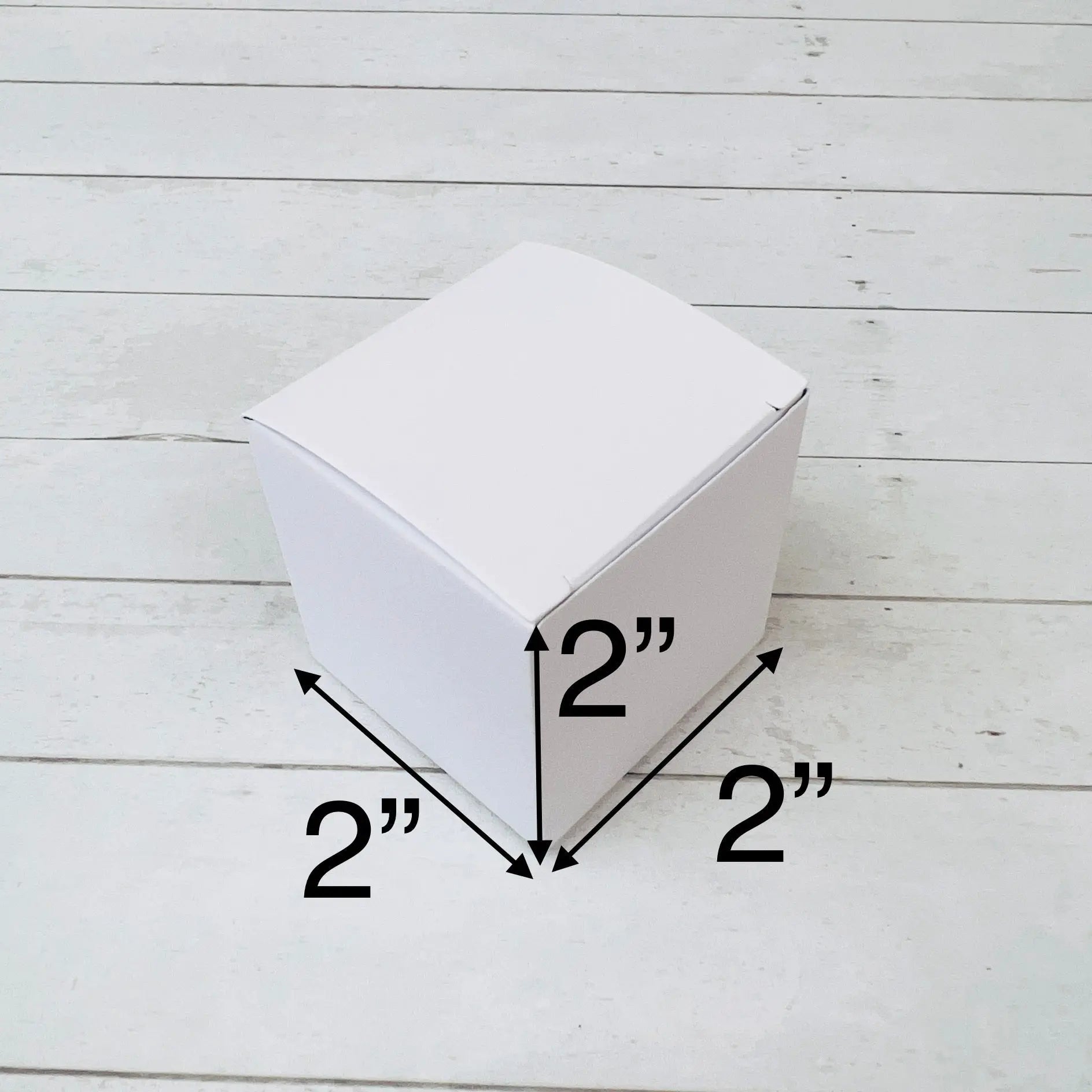 Small Square White Wedding Favor Boxes With Ribbon and Thank You Stickers 50 Pcs - Gift Boxes & Tins