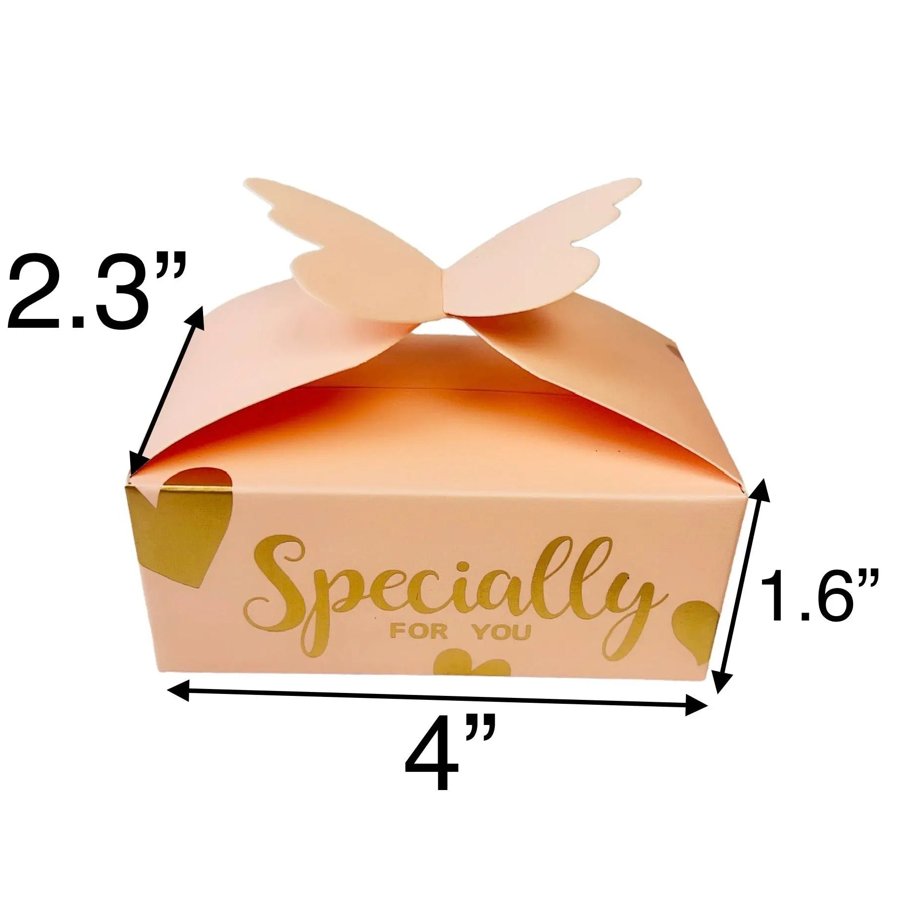 Special For You Butterfly Small Wedding Favor Boxes 50 PCs - Gift Boxes & Tins