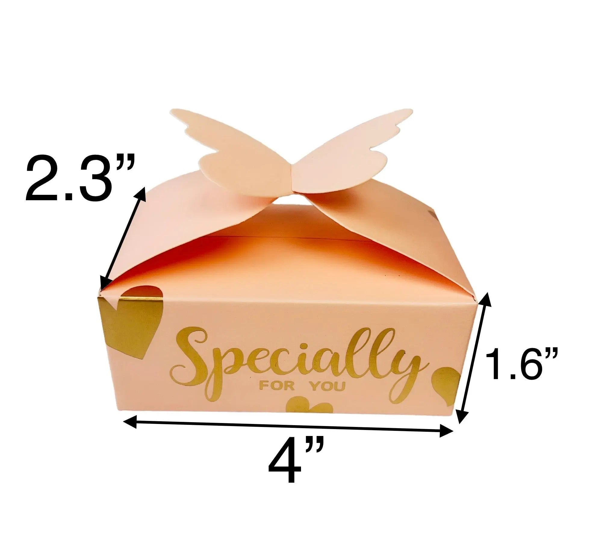 Special For You Butterfly Small Wedding Favor Boxes 50 PCs - Gift Boxes & Tins