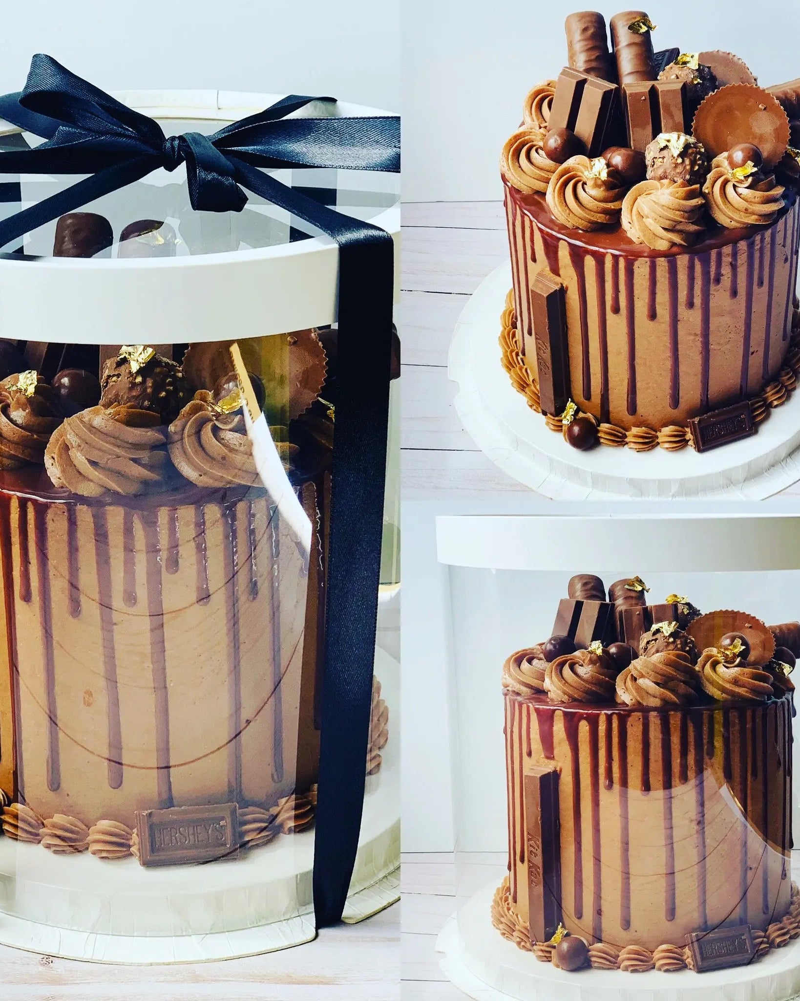 Tall Clear Cake Box 8.5" D x 11.75" H - Transparent Cake Boxes with Window - RW851175Sweet Degrees Kitchen