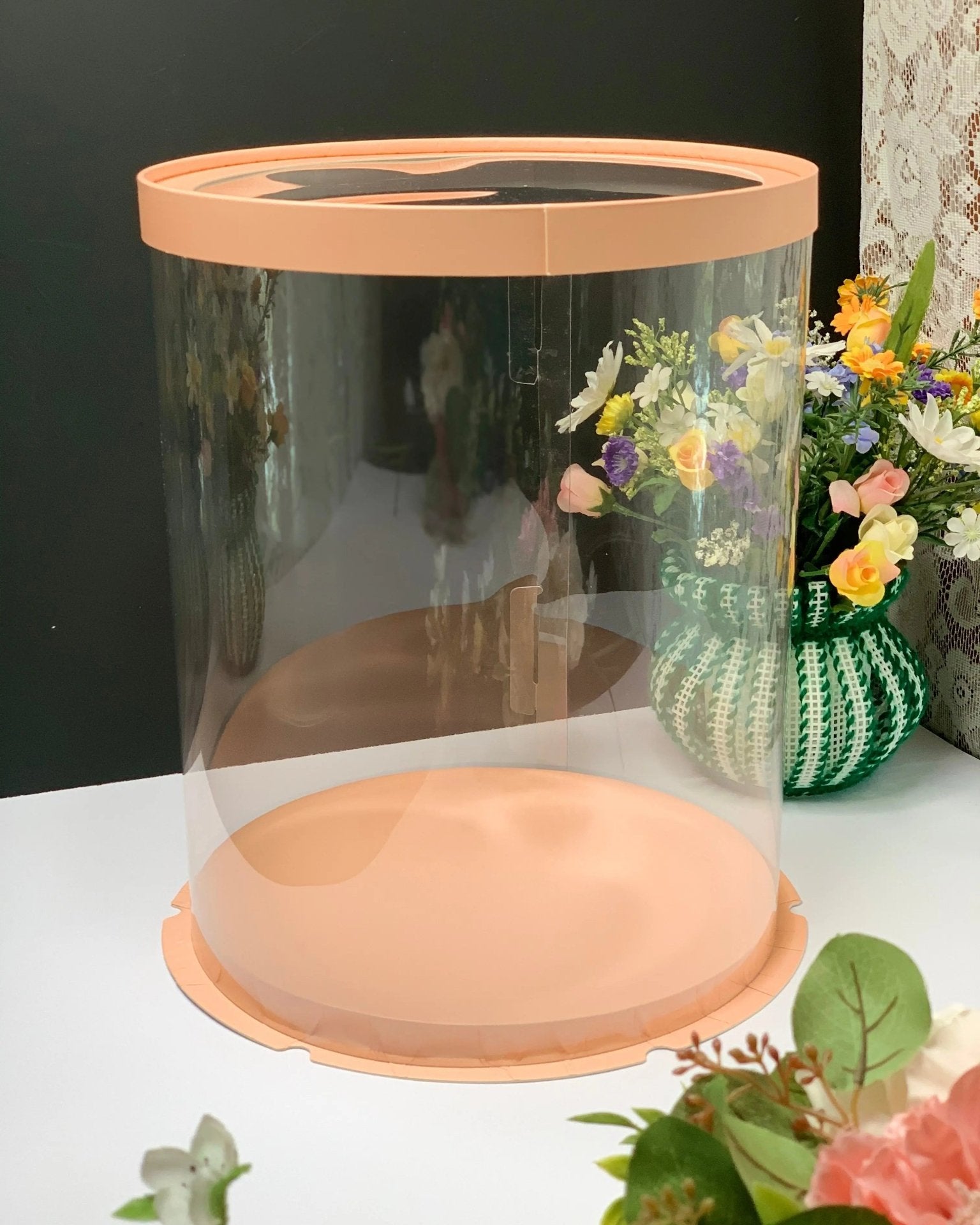 Tall Clear Cake Box 8.5" D x 11.75" H - Transparent Cake Boxes with Window - RB851175Sweet Degrees Kitchen