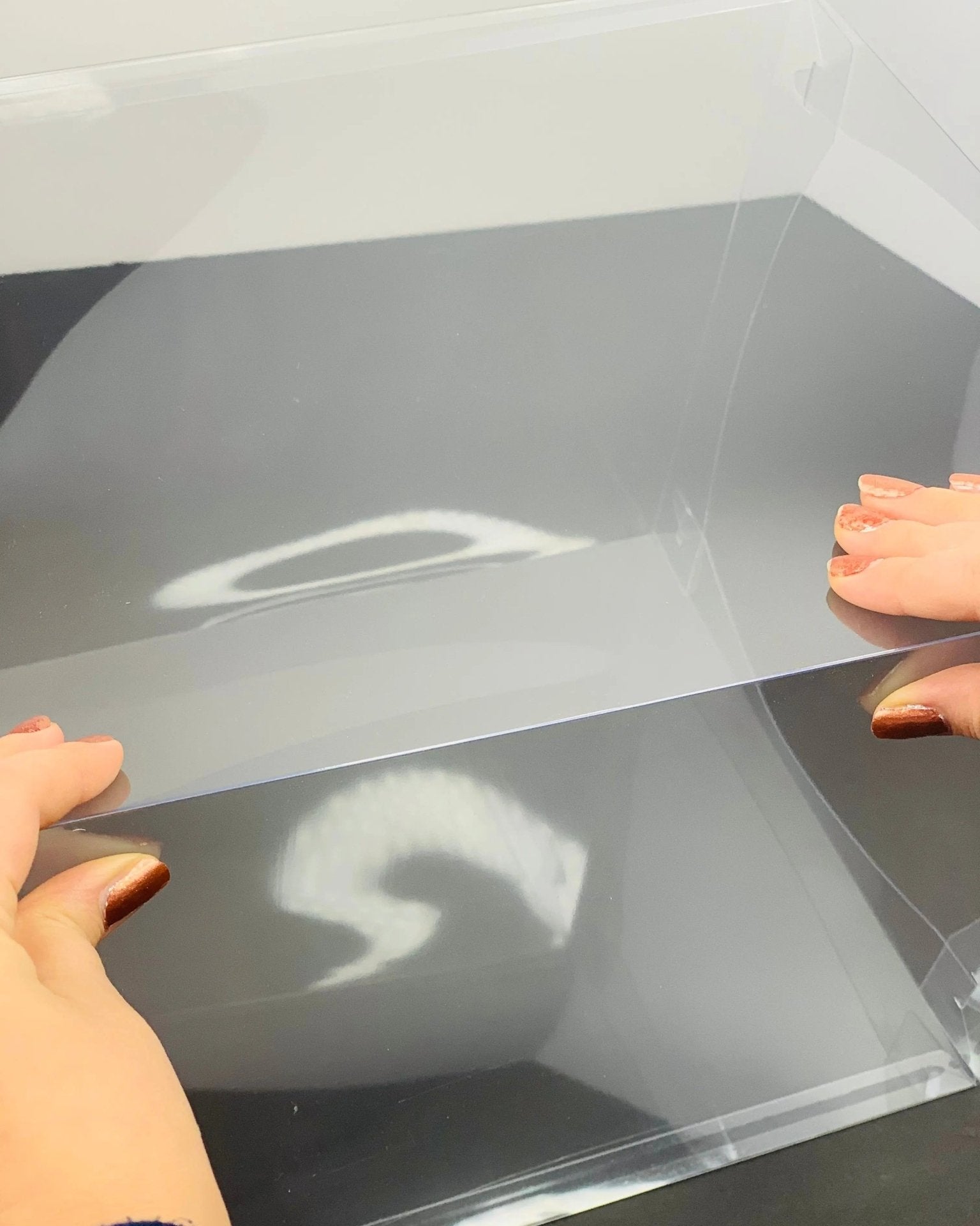 Tall Clear Cake Box Square 10"L x 10"W x 12"H - Extra Tall Clear Cake Boxes - Square Cake box