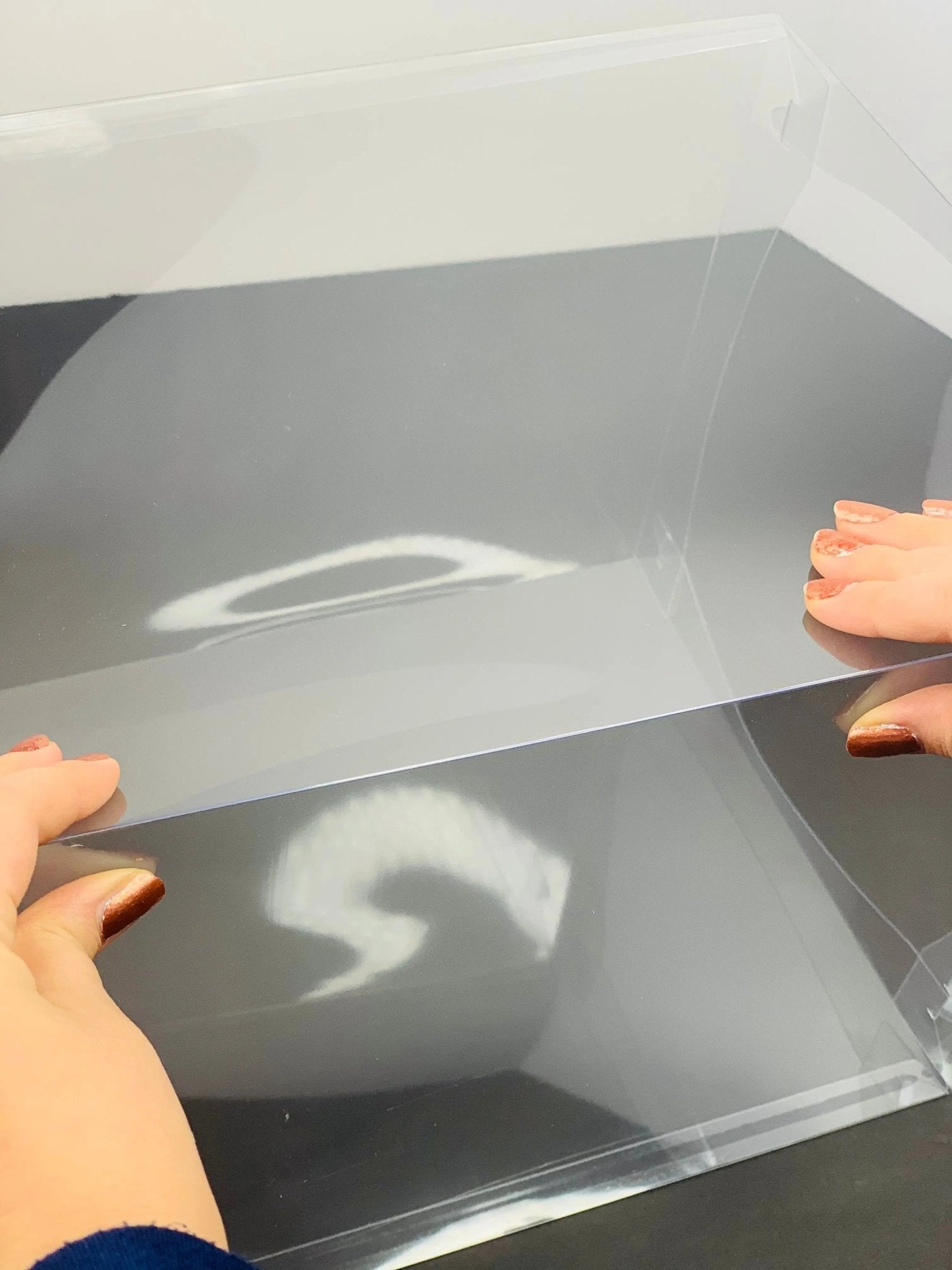 Tall Clear Cake Box Square 10"L x 10"W x 12"H - Extra Tall Clear Cake Boxes - Square Cake box