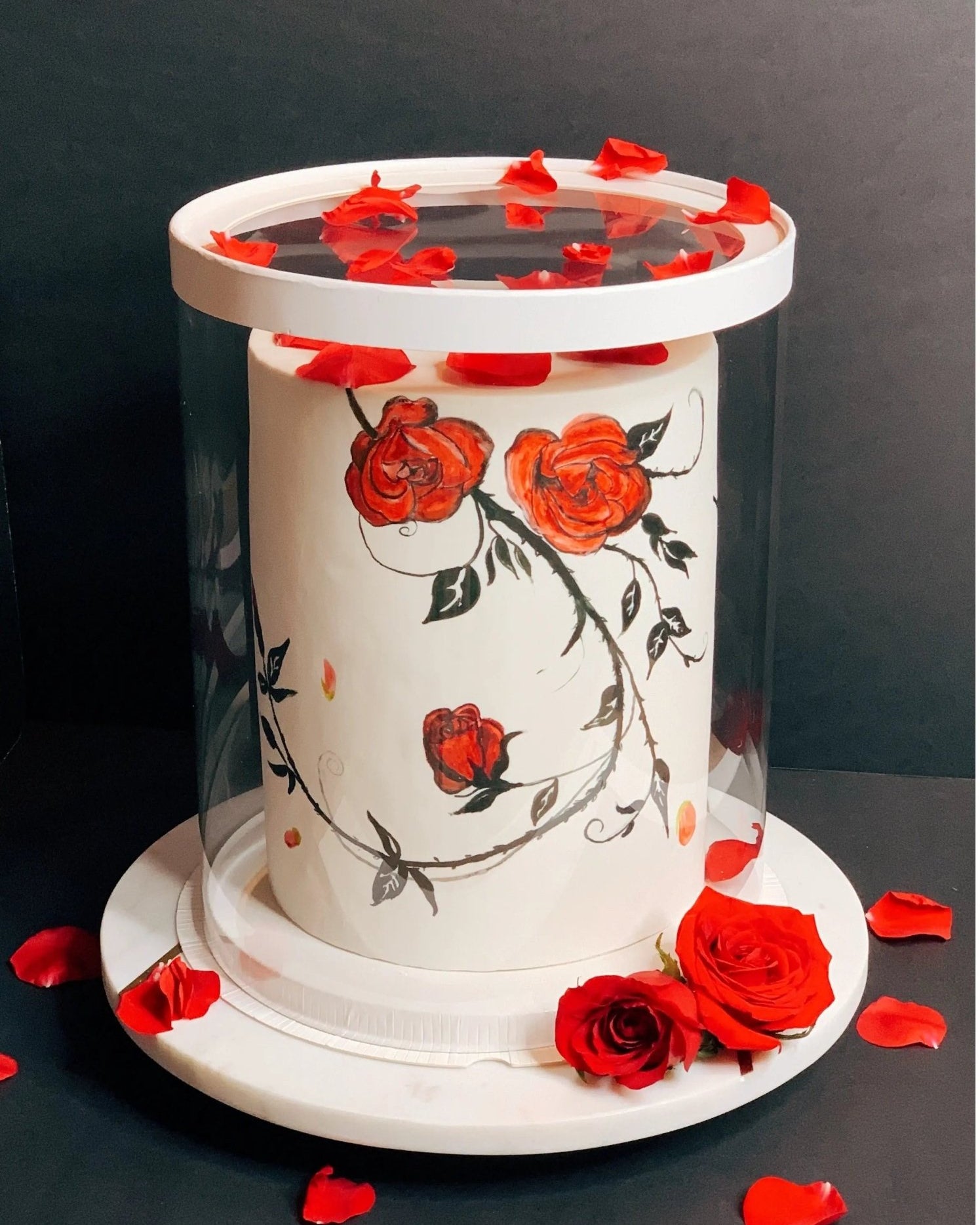 Tall Clear Round Cake Box - 10" D by 12.5" H - Clear Cake Boxes With Window - RW10125Sweet Degrees Kitchen